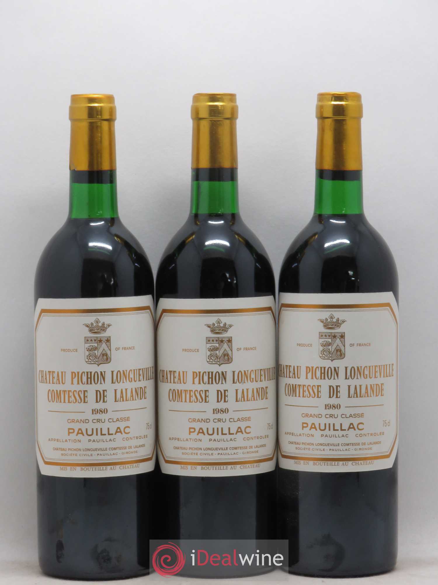 Château Pichon Longueville Comtesse de Lalande 2ème Grand Cru Classé 1980 - Lot de 12 bouteilles - 4