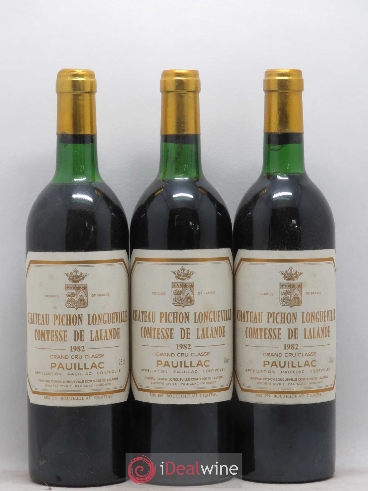 Château Pichon Longueville Comtesse de Lalande 2ème Grand Cru Classé 1982 - Lot de 6 bouteilles - 1