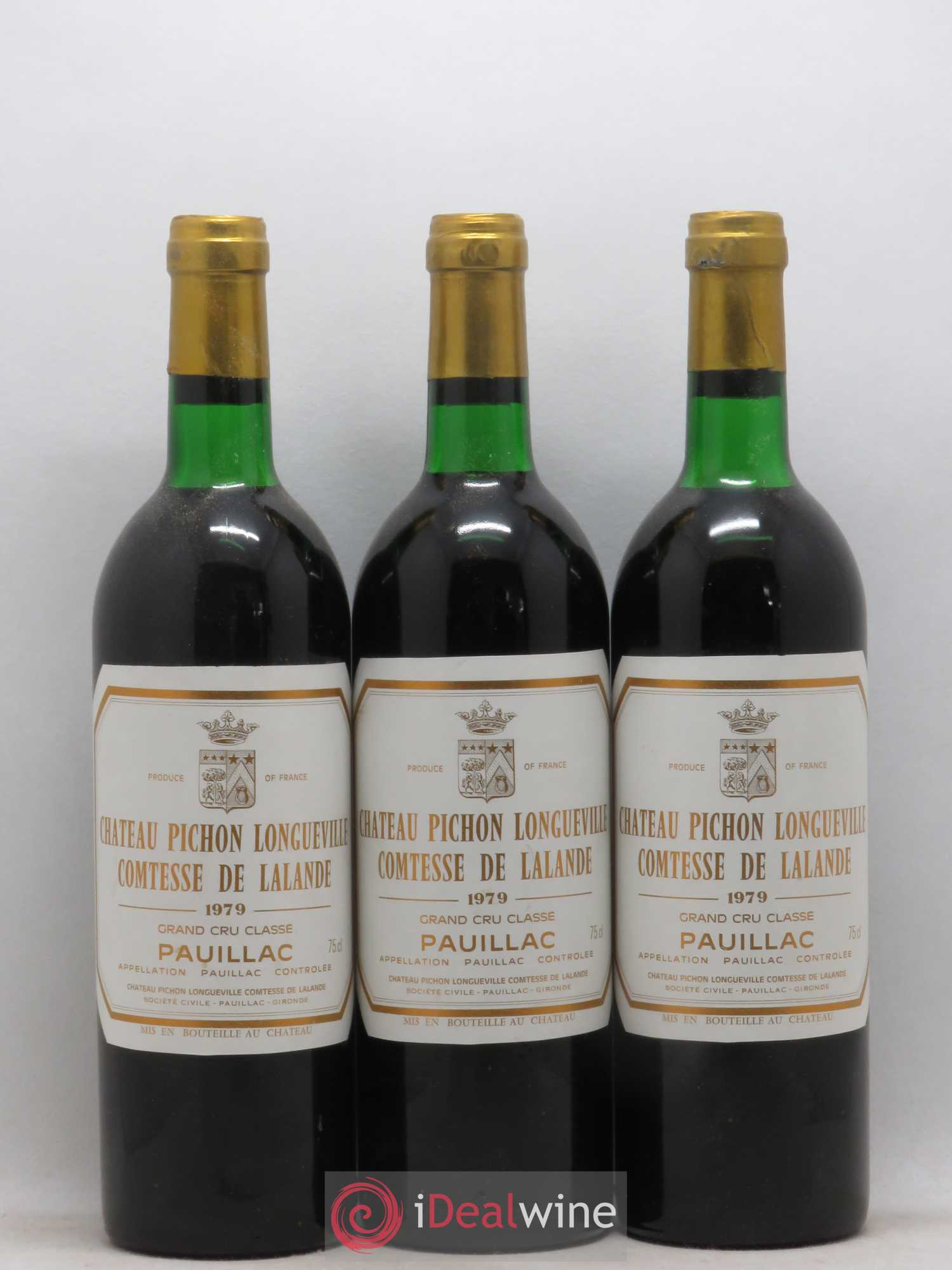 Château Pichon Longueville Comtesse de Lalande 2ème Grand Cru Classé 1979 - Lot de 12 bouteilles - 1