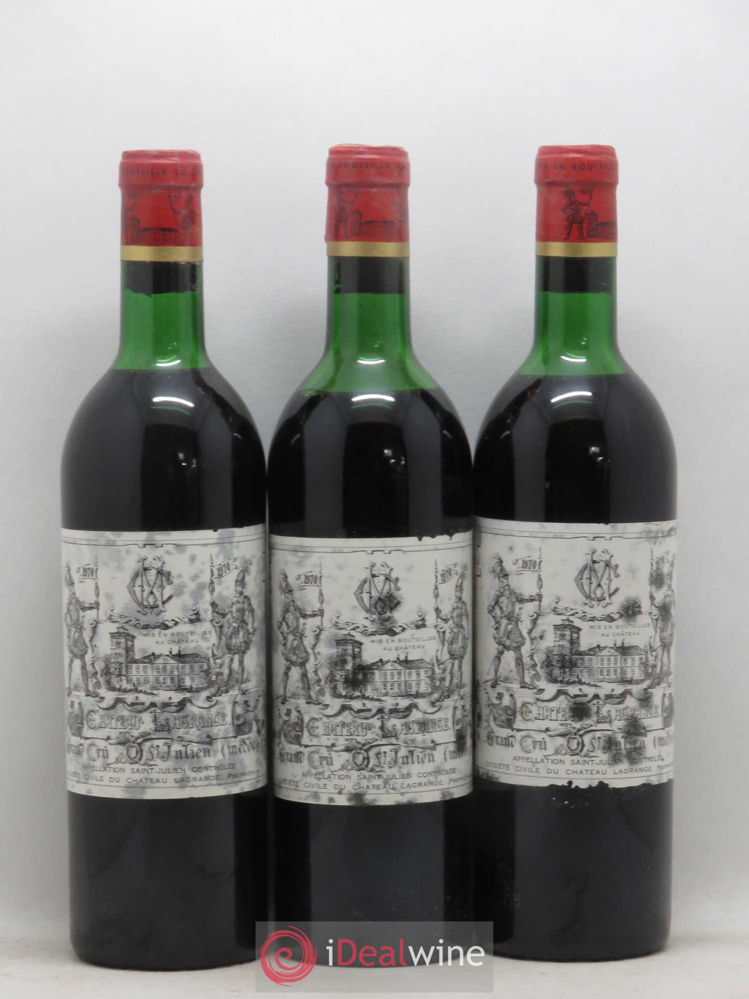Château Lagrange 3ème Grand Cru Classé 1970 - Lot de 6 bouteilles - 1