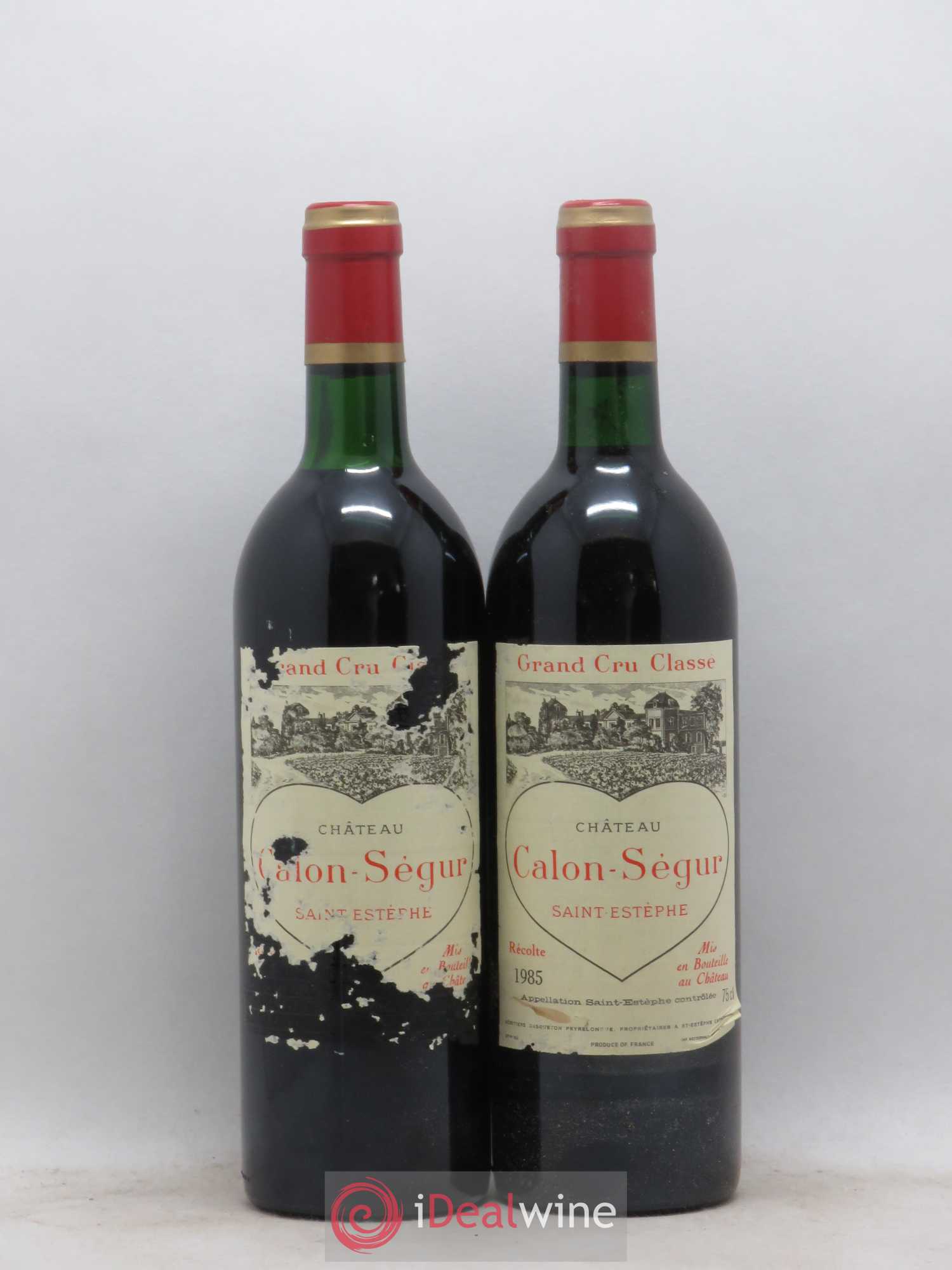Château Calon Ségur 3ème Grand Cru Classé 1985 - Lot de 2 bouteilles - 0