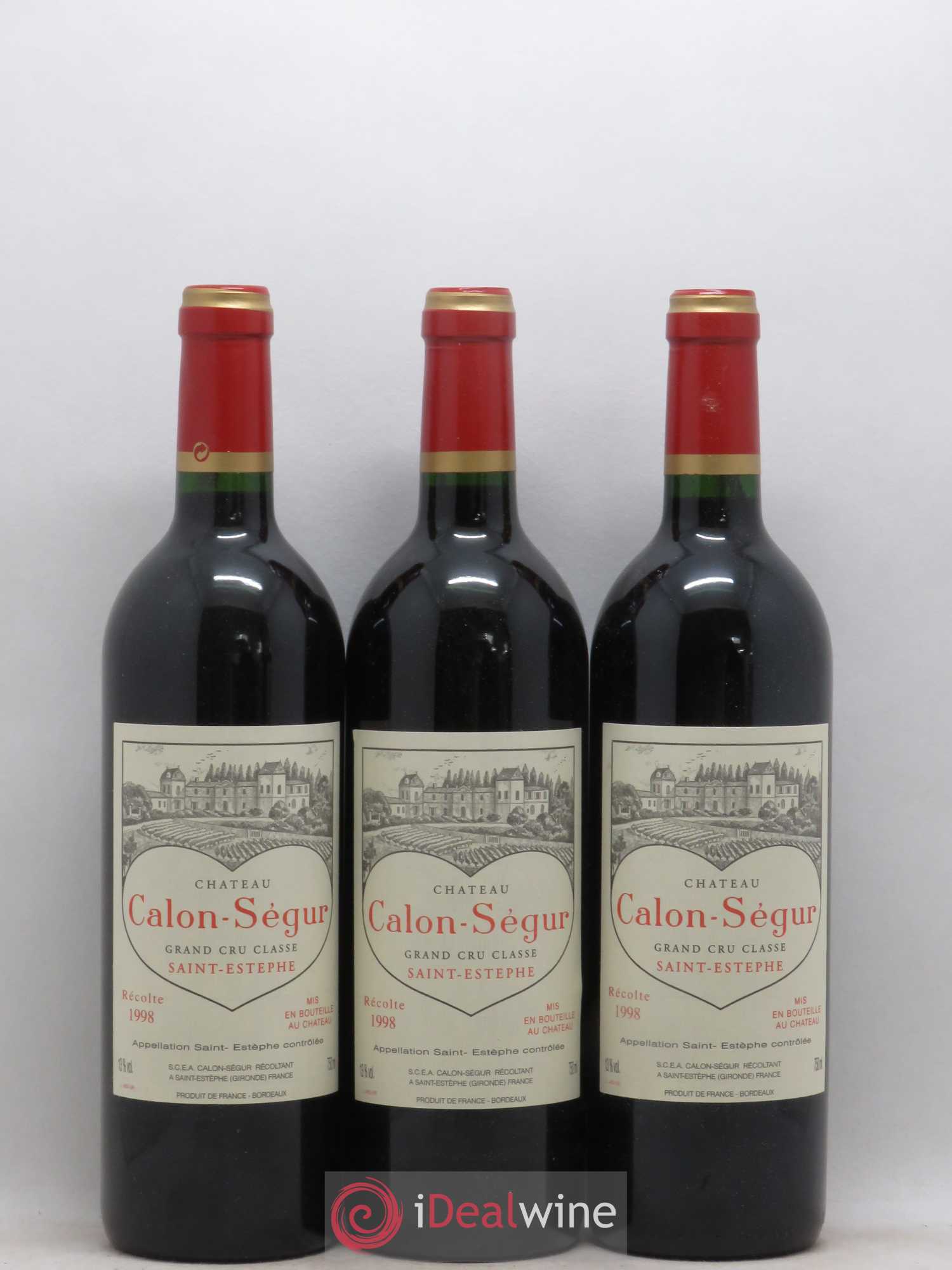 Château Calon Ségur 3ème Grand Cru Classé 1998 - Lot de 6 bouteilles - 2