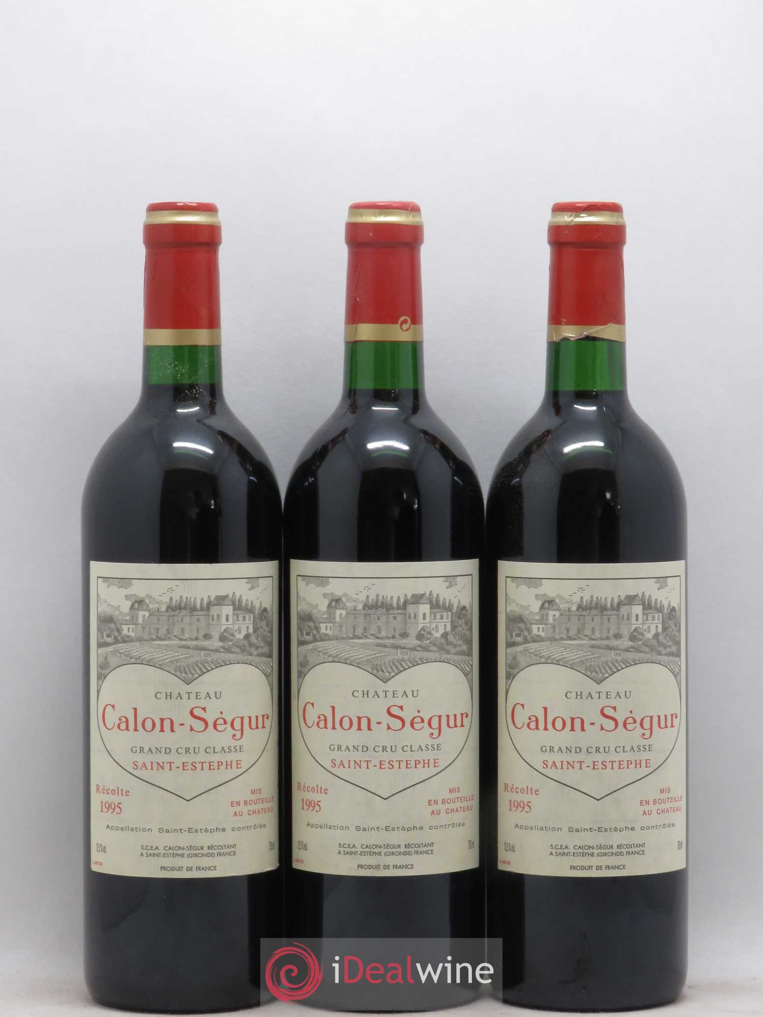Château Calon Ségur 3ème Grand Cru Classé 1995 - Lot de 6 bouteilles - 1