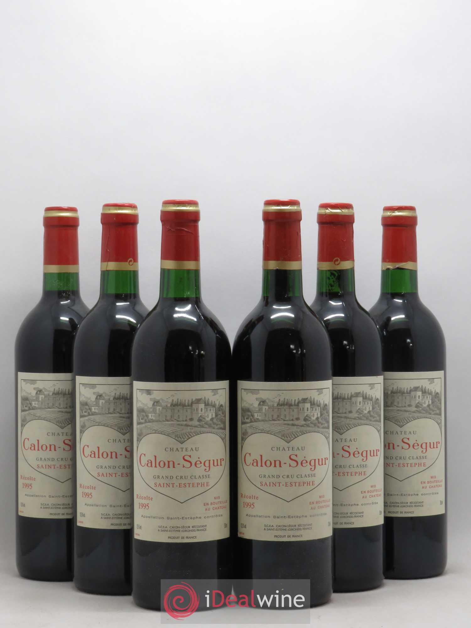 Château Calon Ségur 3ème Grand Cru Classé 1995 - Lot de 6 bouteilles - 0