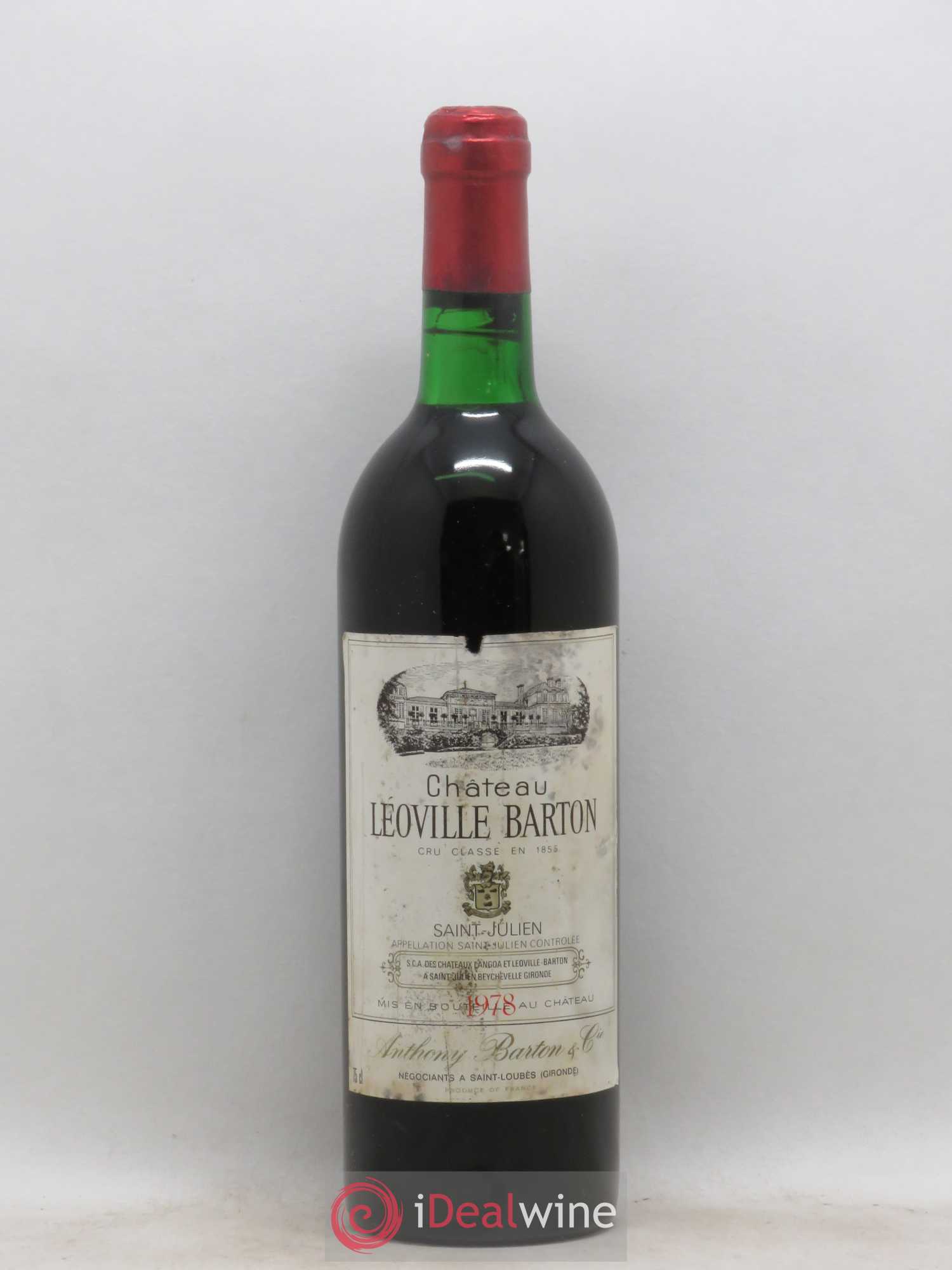 Château Léoville Barton 2ème Grand Cru Classé 1978 - Lot de 1 bouteille - 0
