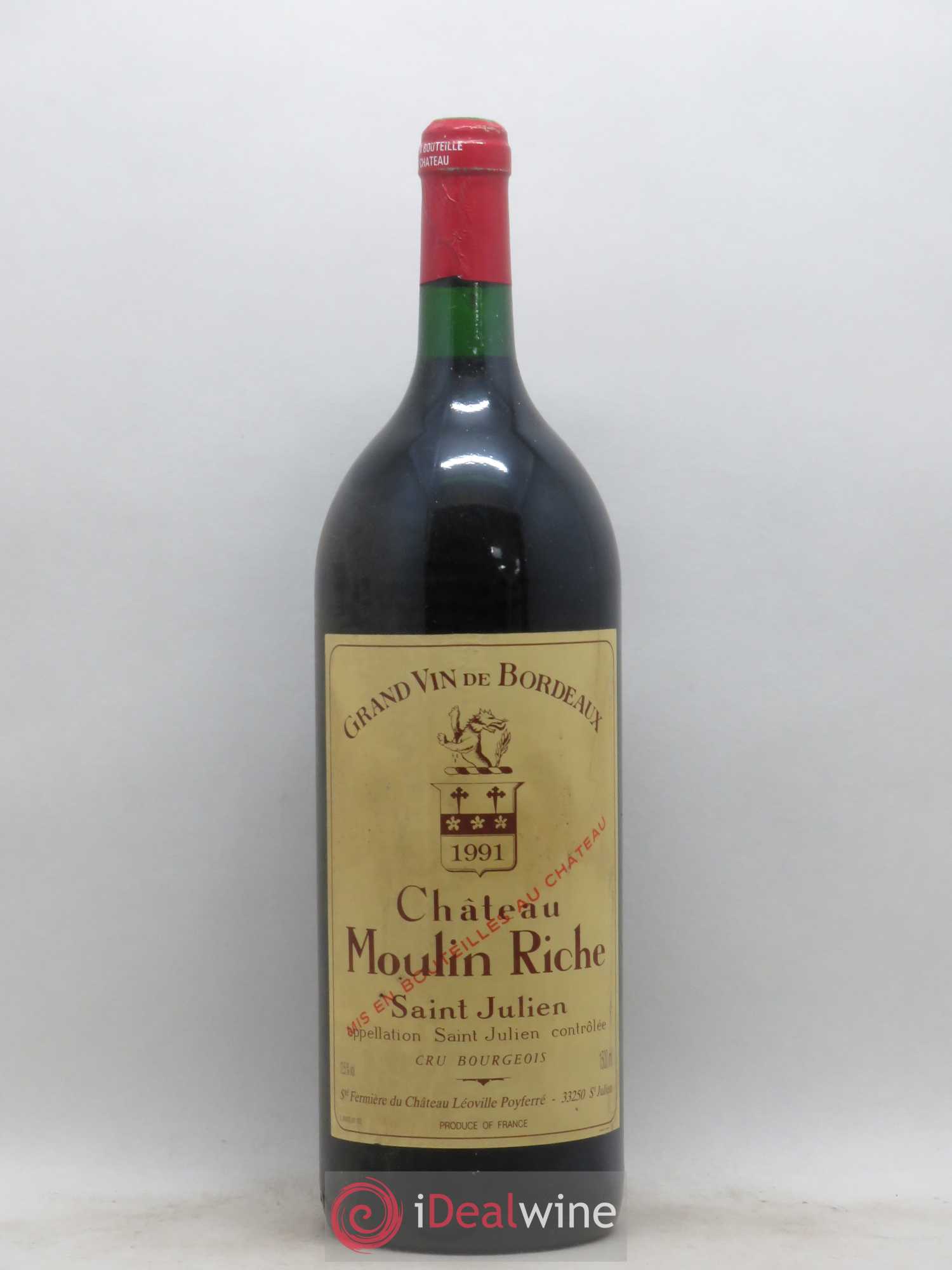 Château Moulin Riche 1991 - Lot de 1 magnum - 0