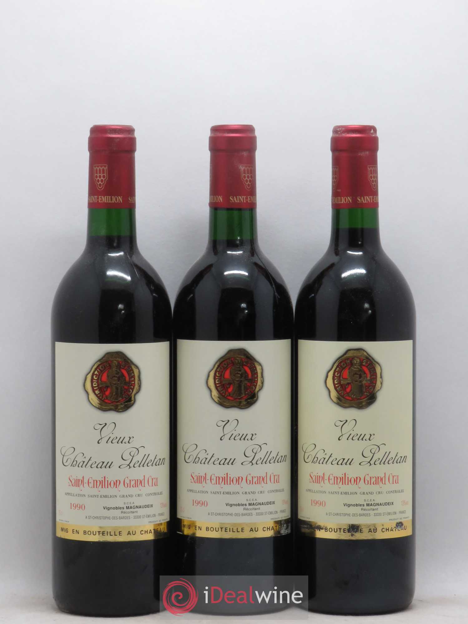 Saint-Émilion Grand Cru Vieux Château Pelletan (sans prix de réserve) 1990 - Posten von 6 Flaschen - 2