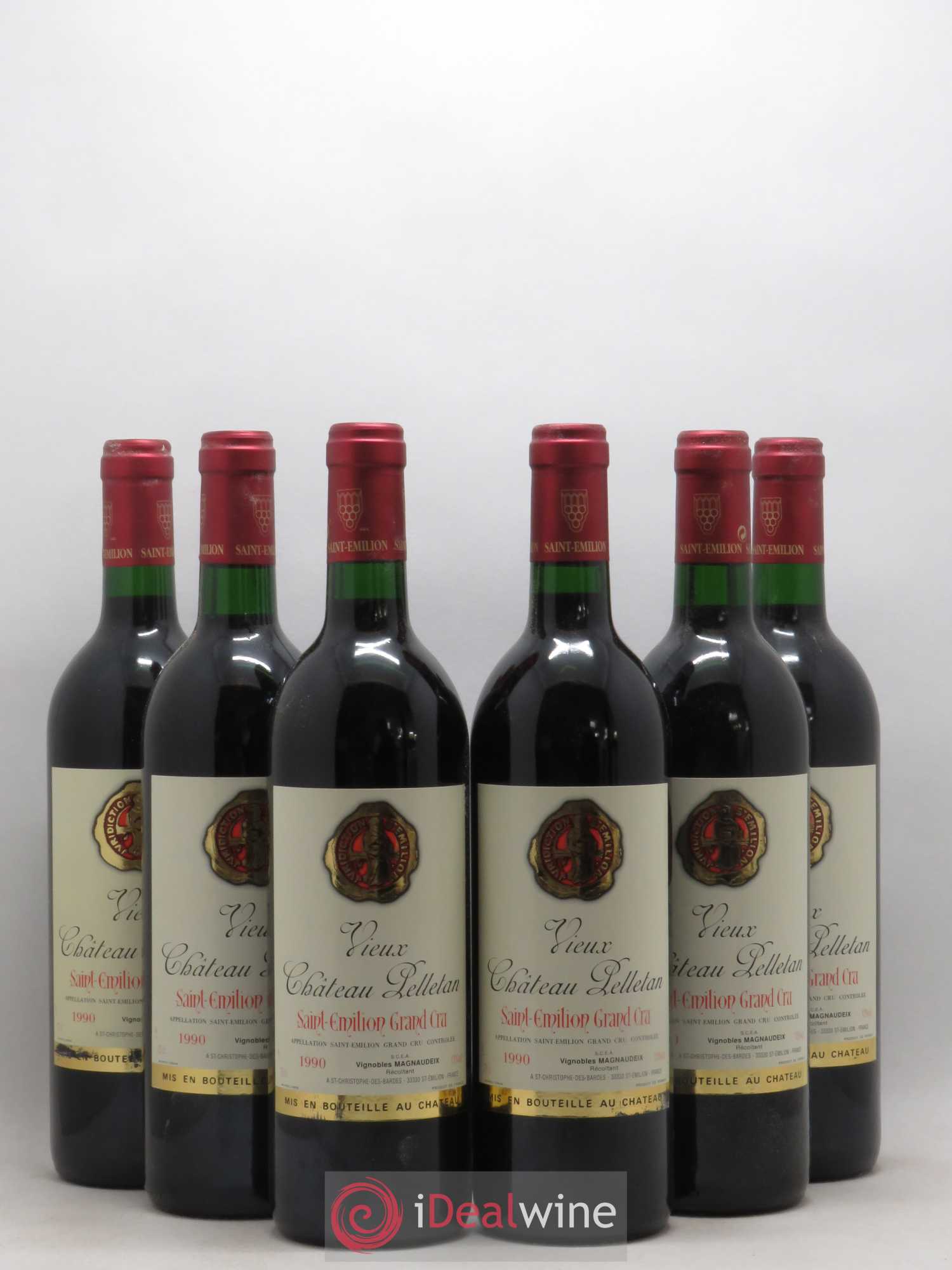 Saint-Émilion Grand Cru Vieux Château Pelletan (sans prix de réserve) 1990 - Posten von 6 Flaschen - 0