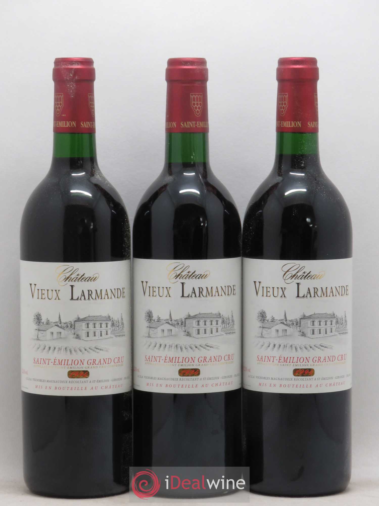 Saint-Émilion Grand Cru Château Vieux Larmande 1994 - Lot de 6 bouteilles - 1