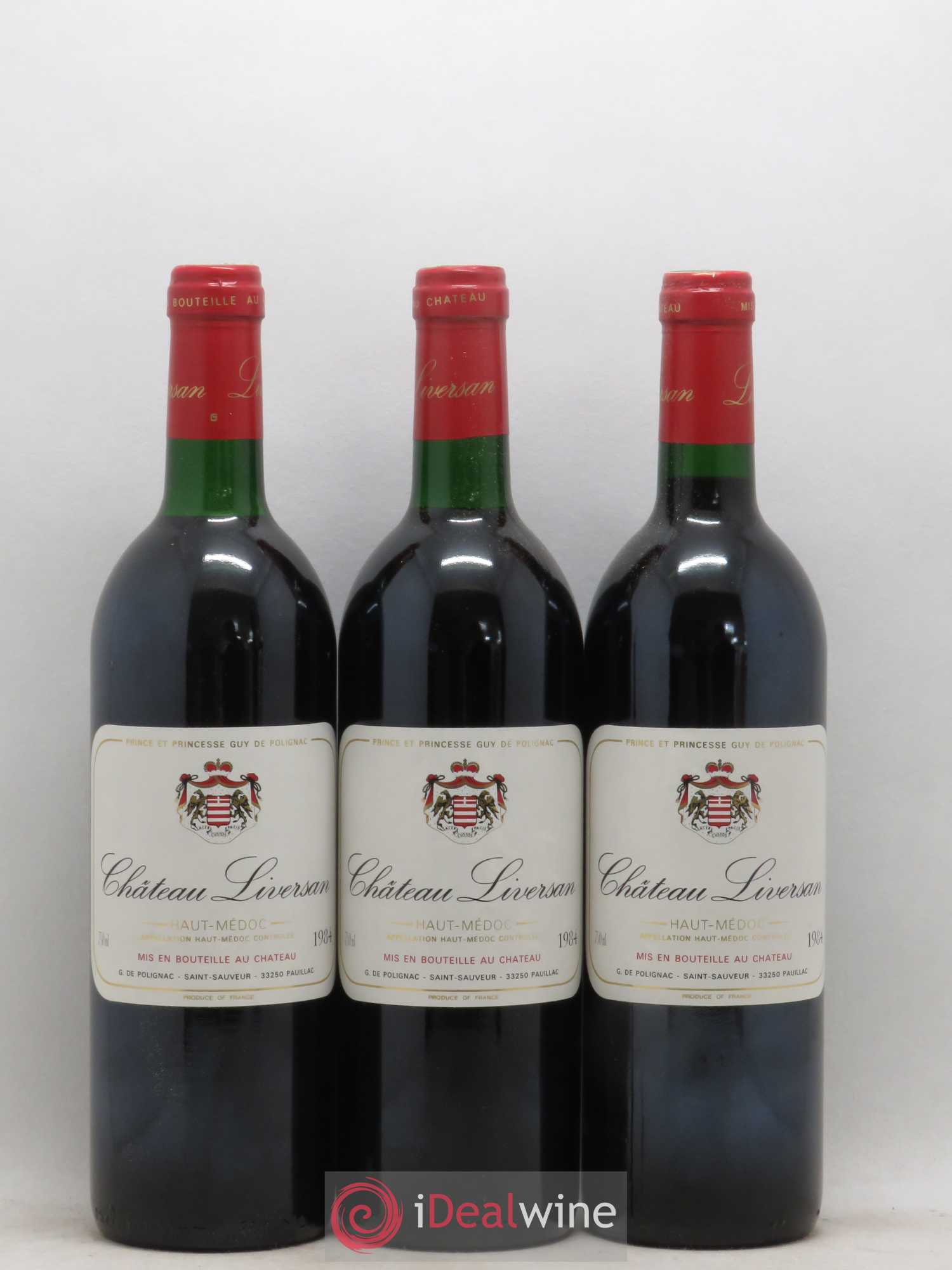 Château Liversan Cru Bourgeois 1984 - Lot de 6 bouteilles - 1