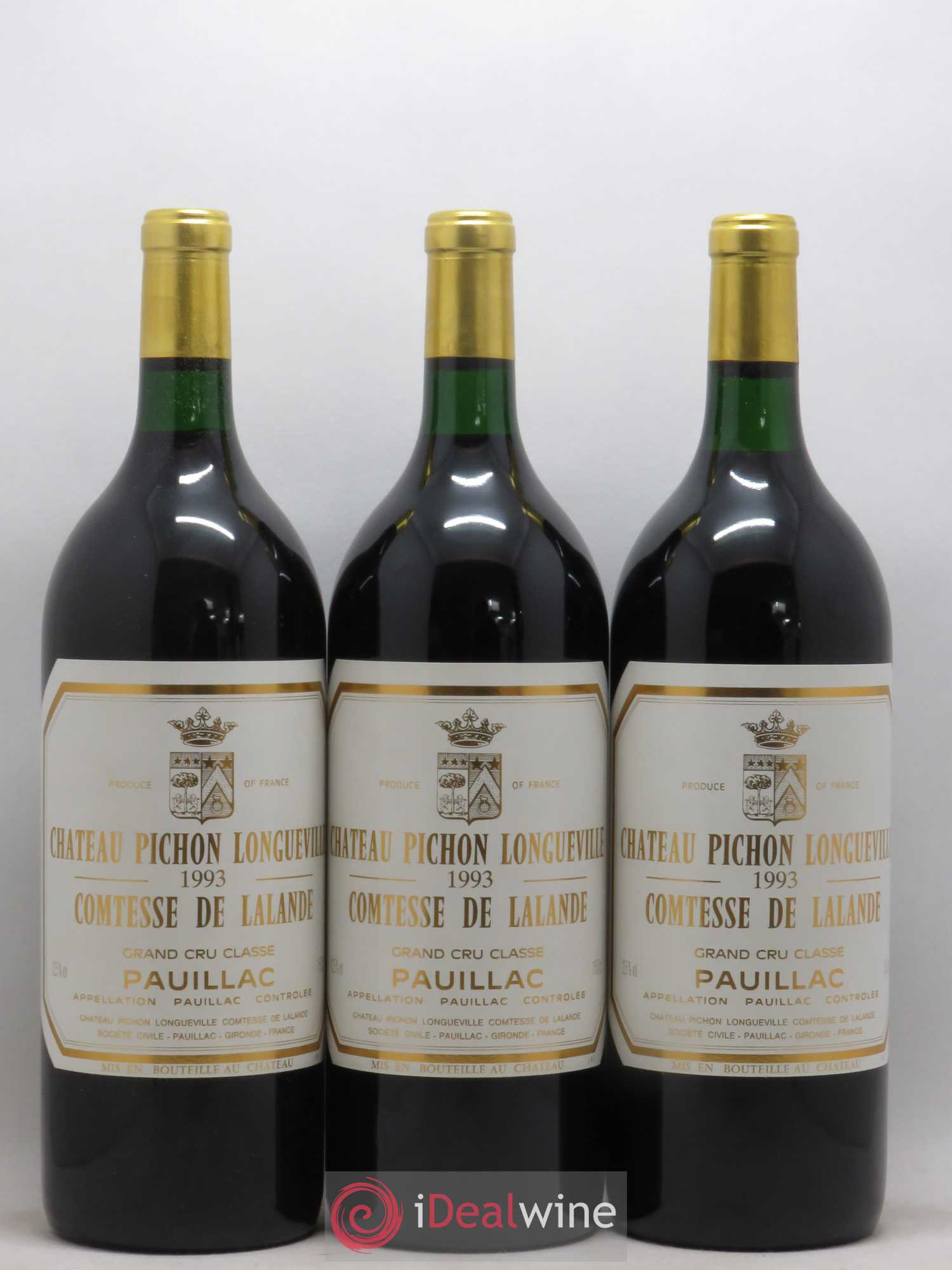 Château Pichon Longueville Comtesse de Lalande 2ème Grand Cru Classé 1993 - Lot de 3 magnums - 0