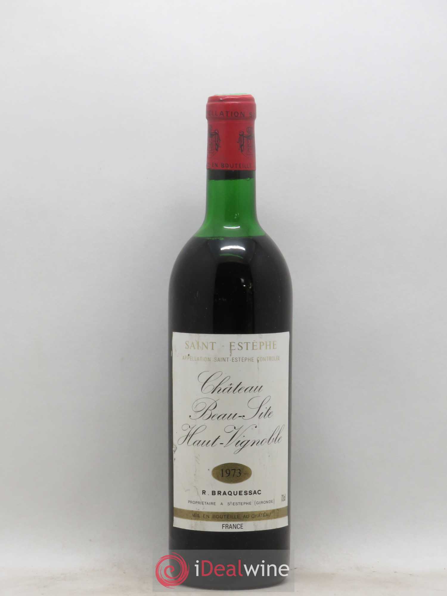 Château Beau Site Haut Vignoble Cru Bourgeois 1973 - Lot de 1 bouteille - 0