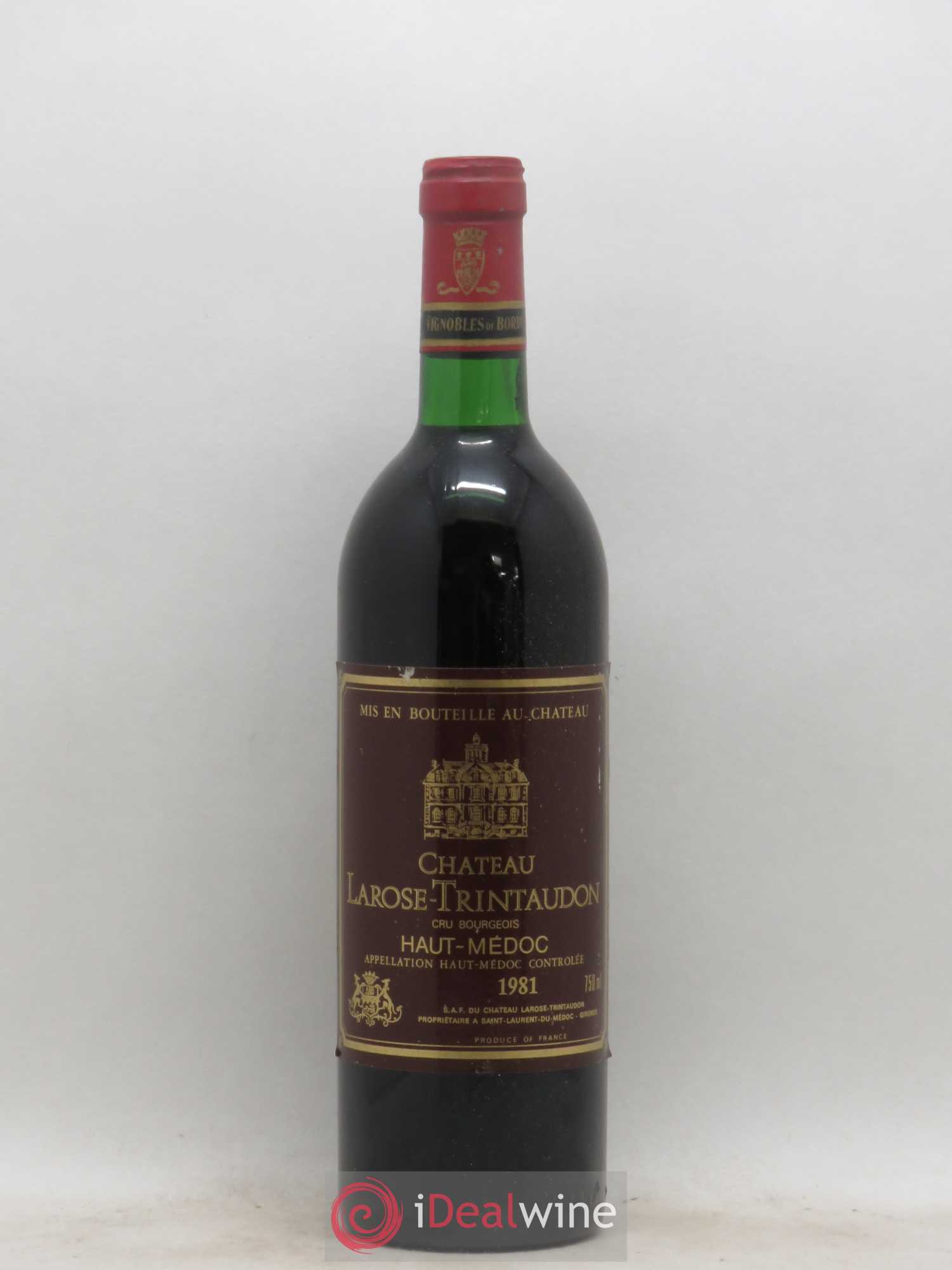 Château Larose Trintaudon Cru Bourgeois 1981 - Lot de 1 bouteille - 0
