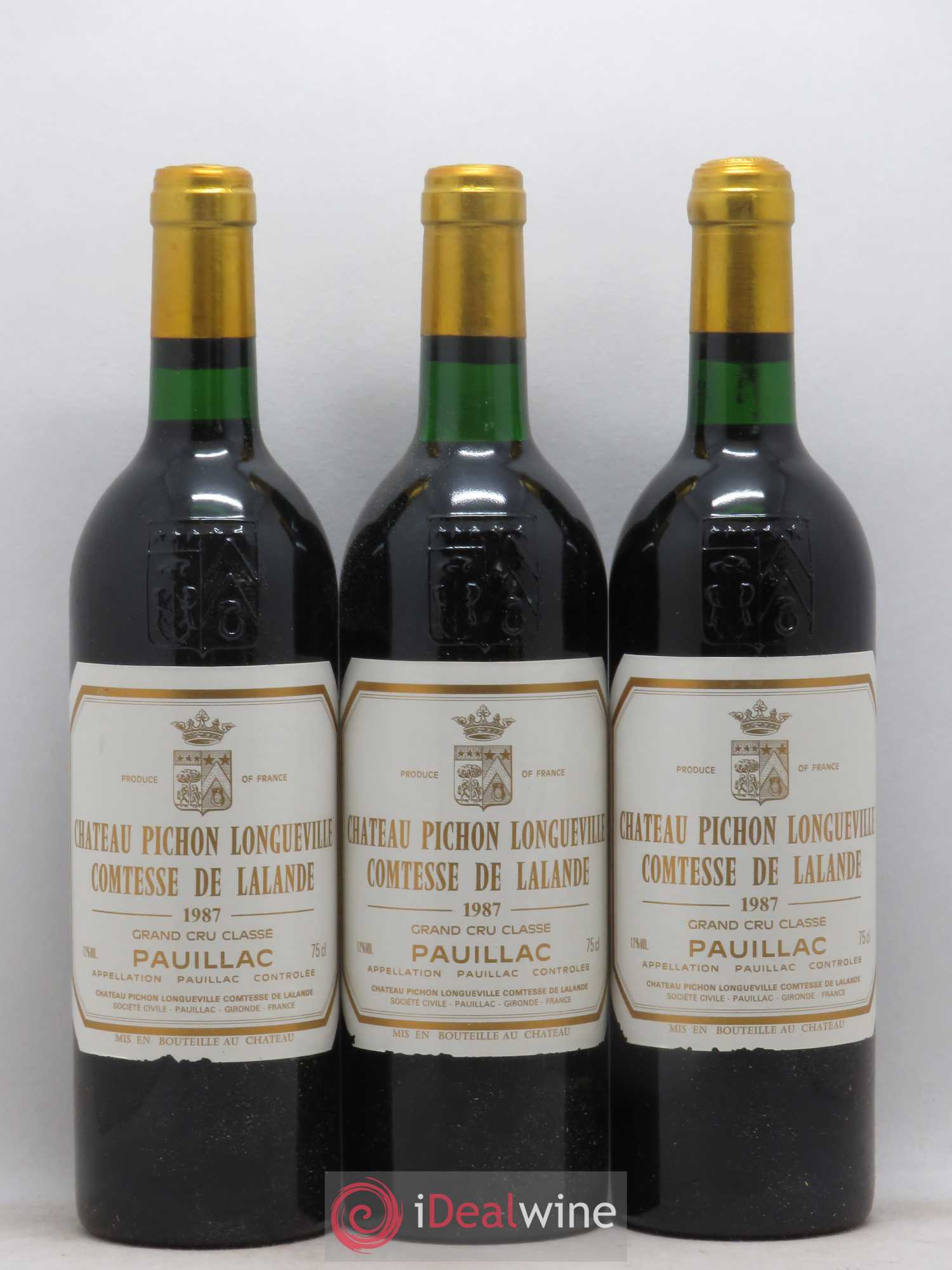 Château Pichon Longueville Comtesse de Lalande 2ème Grand Cru Classé 1987 - Lot de 6 bouteilles - 2