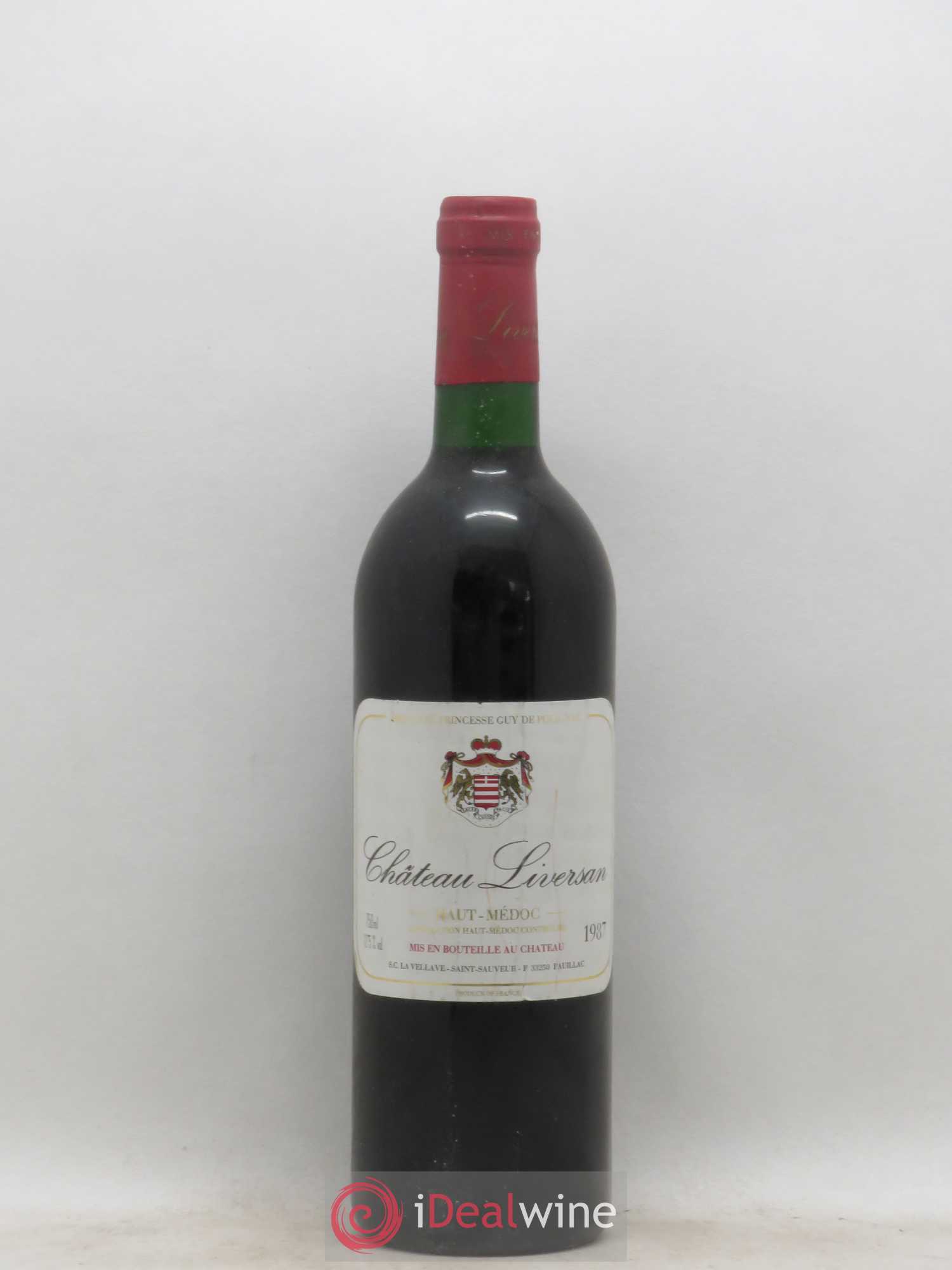 Château Liversan Cru Bourgeois 1987 - Lot de 1 bouteille - 0