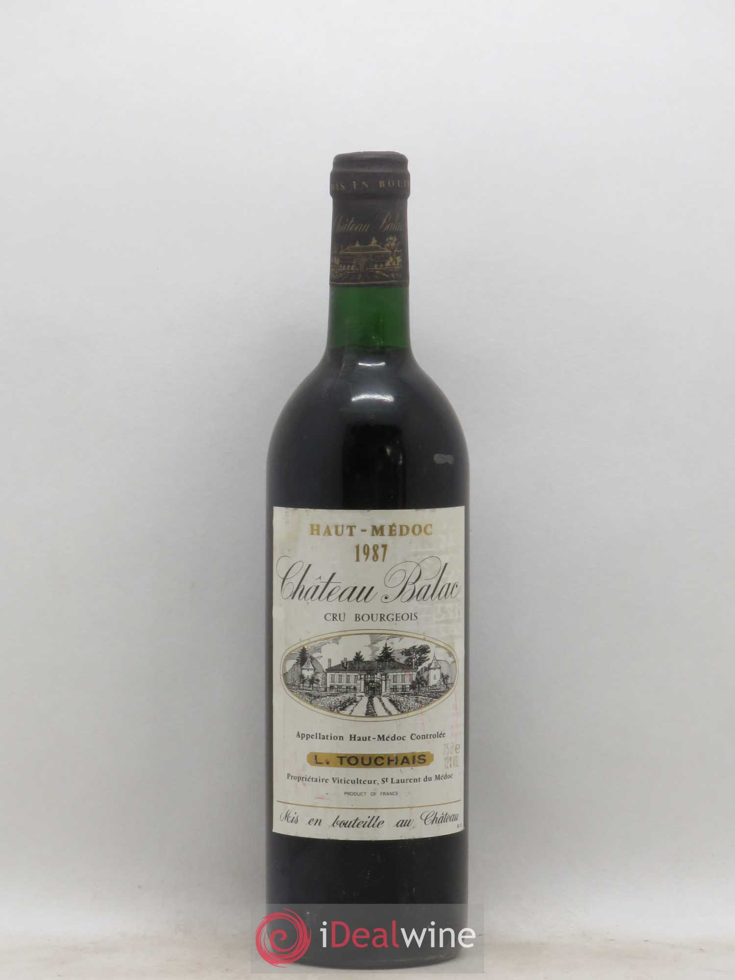 Château Balac Cru Bourgeois 1987 - Lot de 1 bouteille - 0
