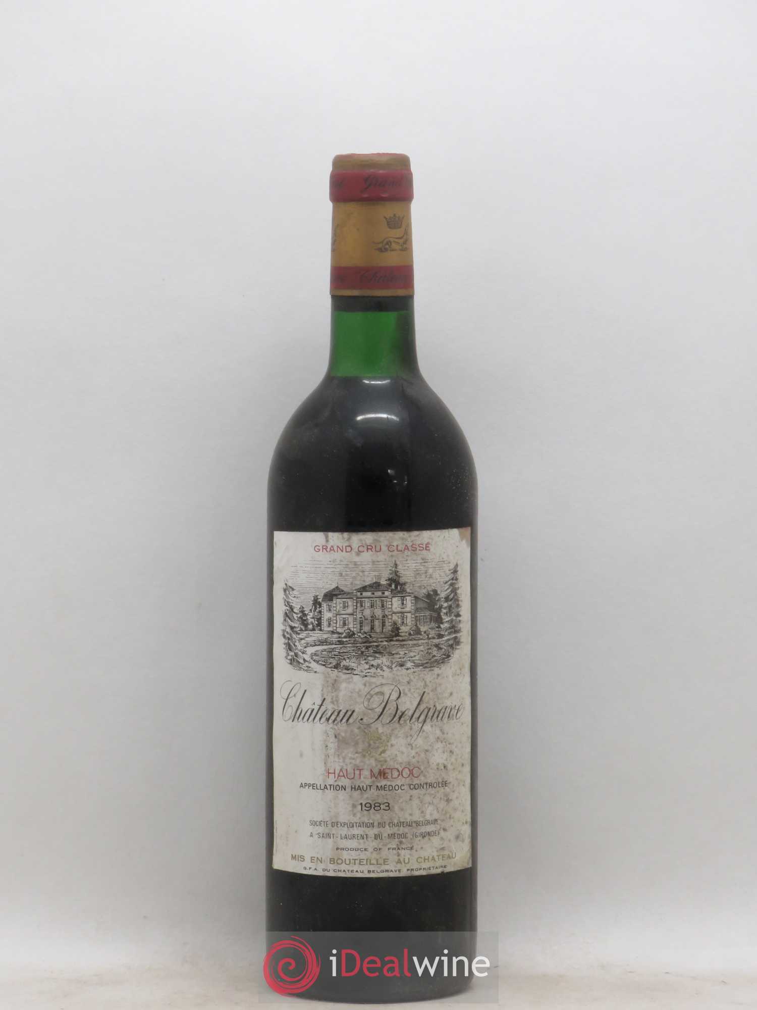Château Belgrave 5ème Grand Cru Classé 1983 - Lot de 1 bouteille - 0