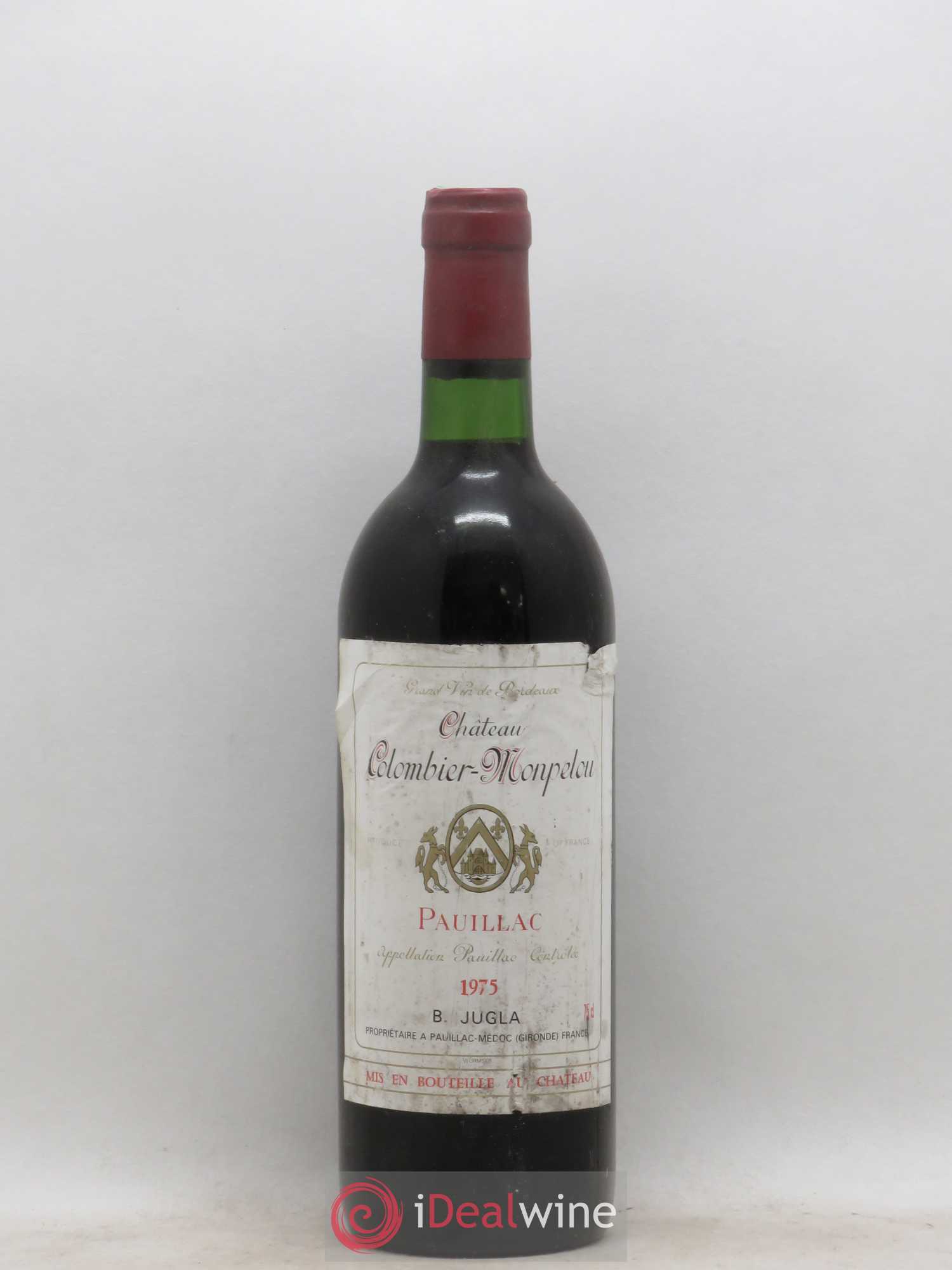 Château Colombier Monpelou Cru Bourgeois 1975 - Lot de 1 bouteille - 0