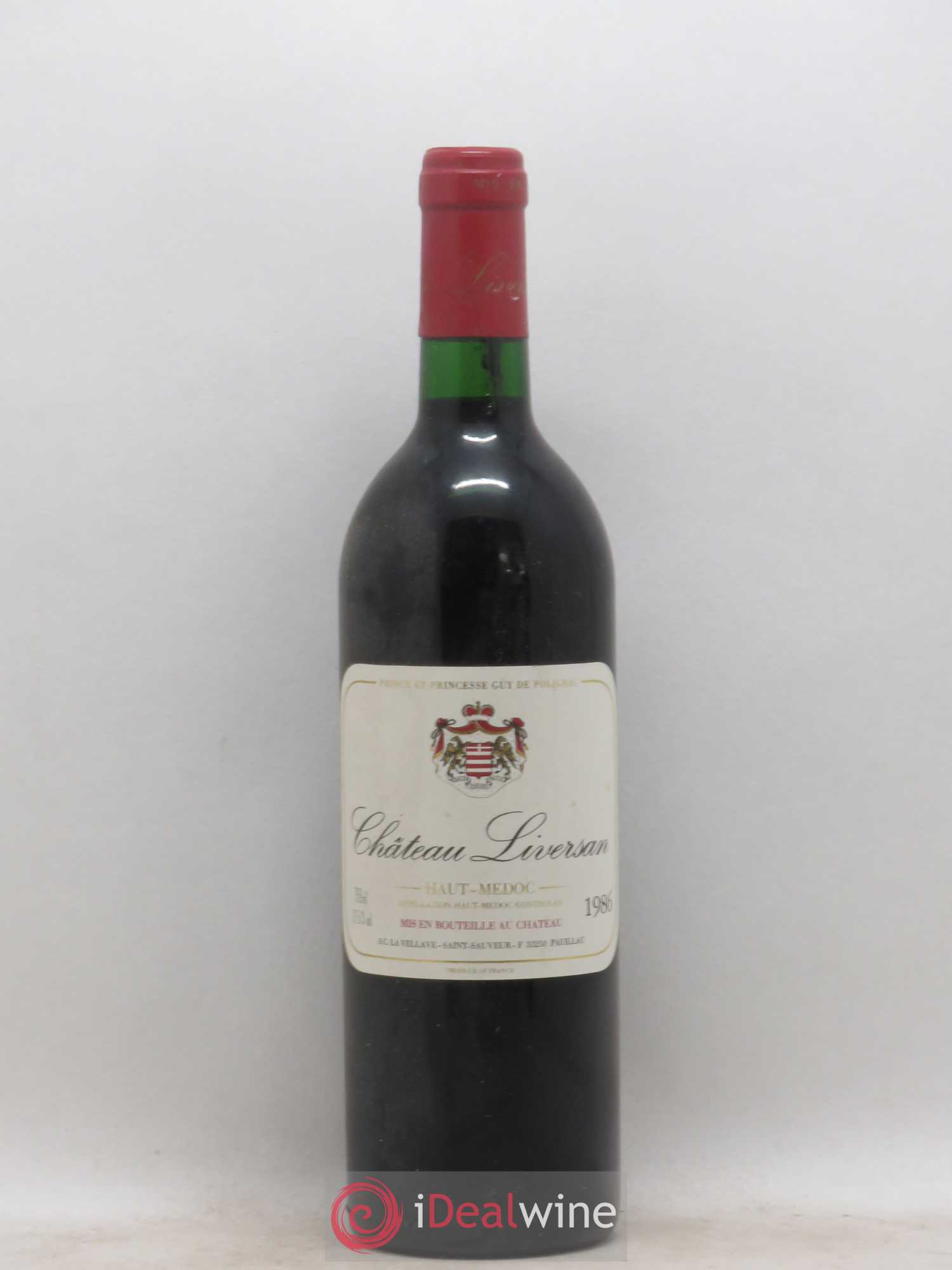 Château Liversan Cru Bourgeois 1986 - Lot de 1 bouteille - 0
