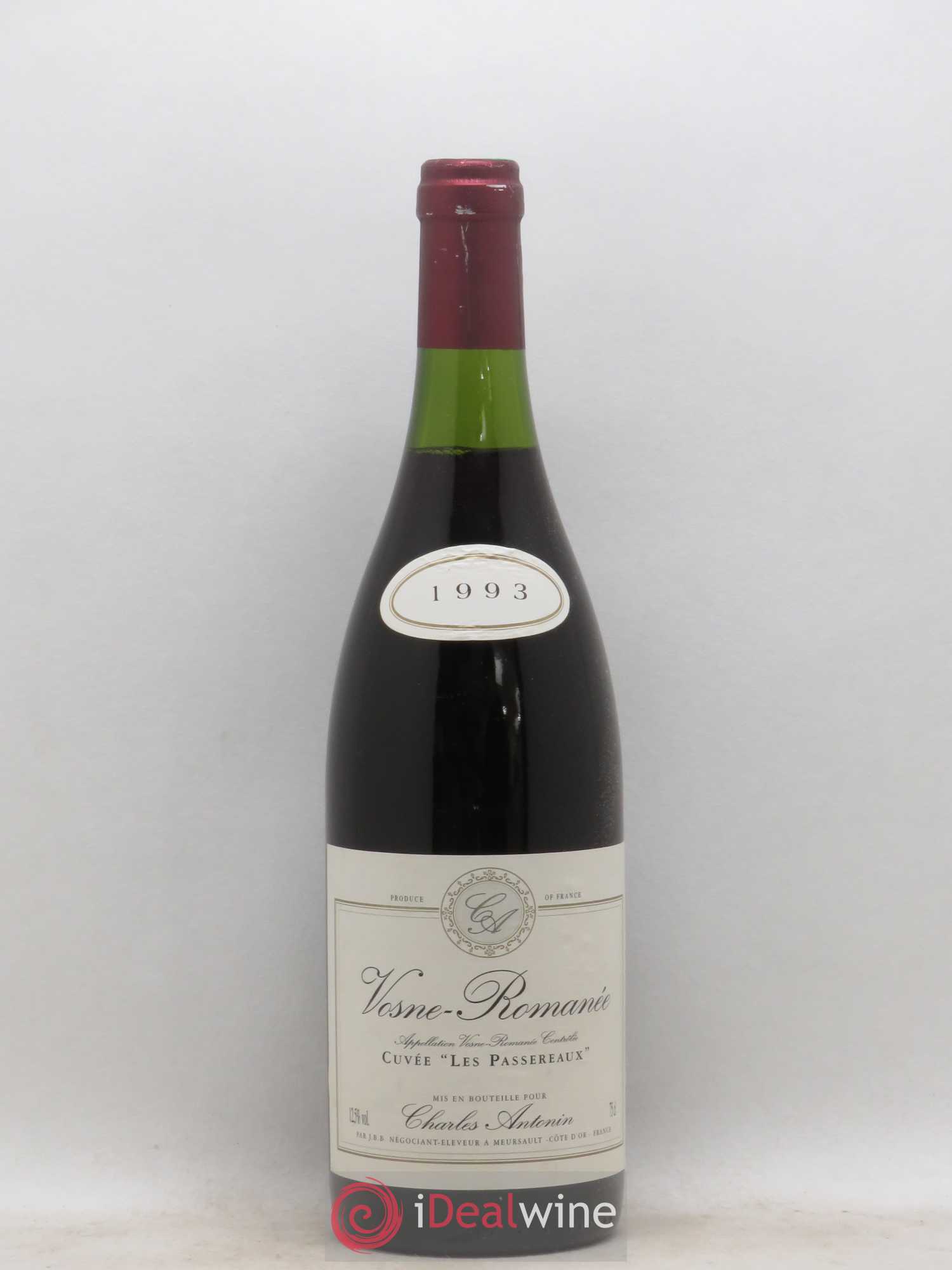 Vosne-Romanée Les Passereaux Charles Antonin 1993 - Posten von 1 Flasche - 0