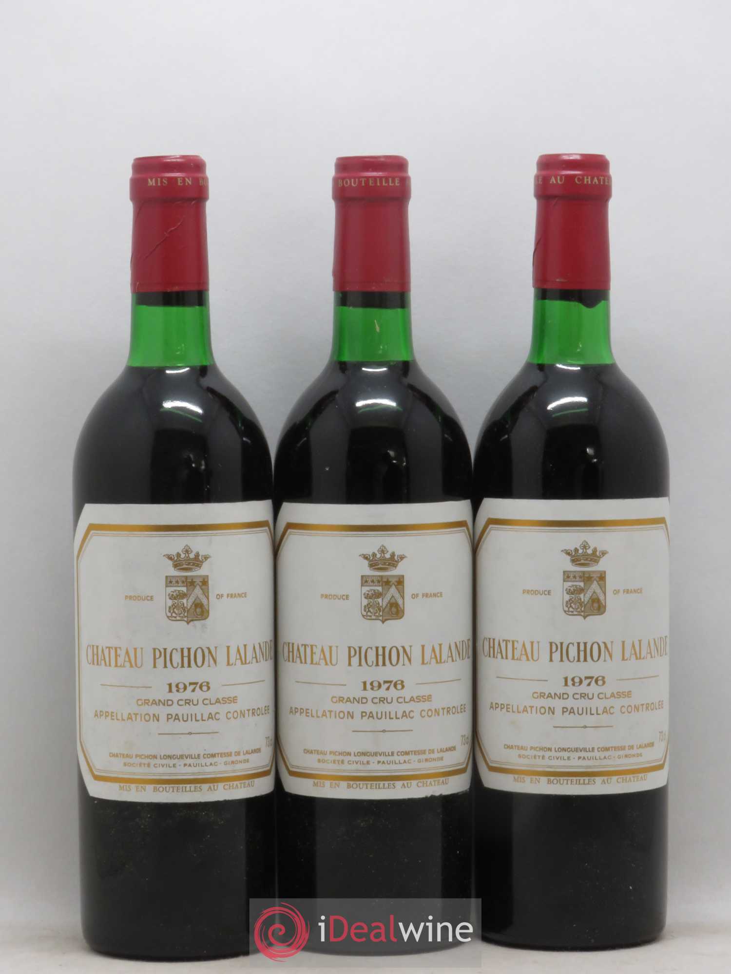 Château Pichon Longueville Comtesse de Lalande 2ème Grand Cru Classé 1976 - Lot de 6 bouteilles - 2