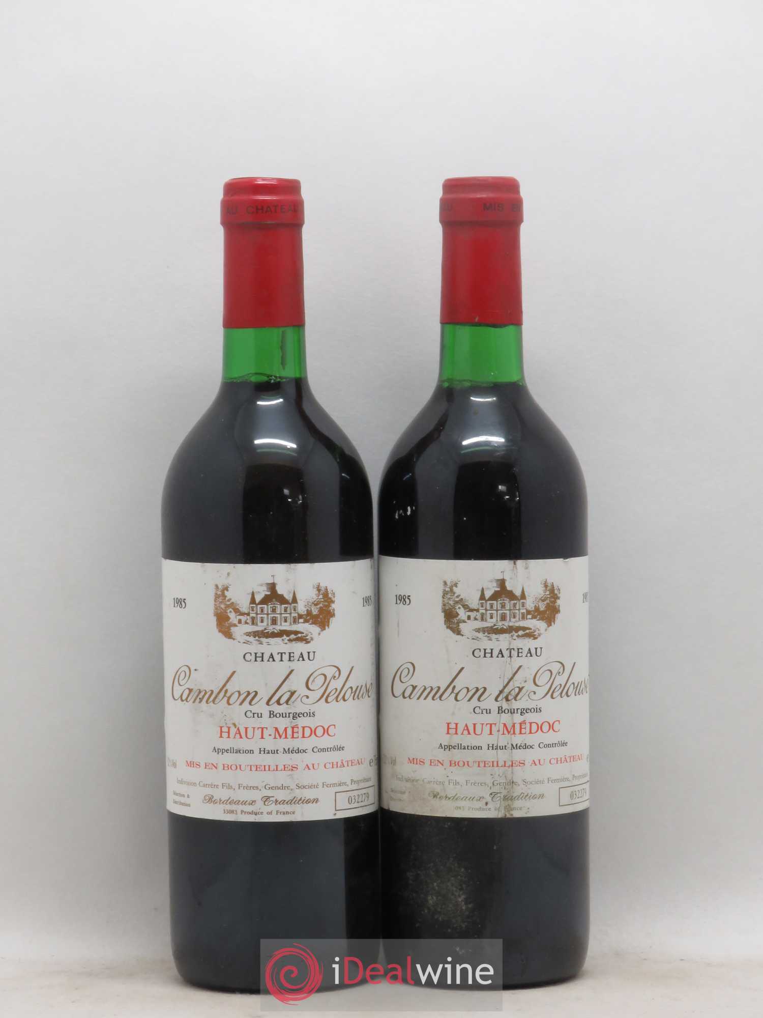 Château Cambon la Pelouse Cru Bourgeois 1985 - Lot de 2 bouteilles - 0