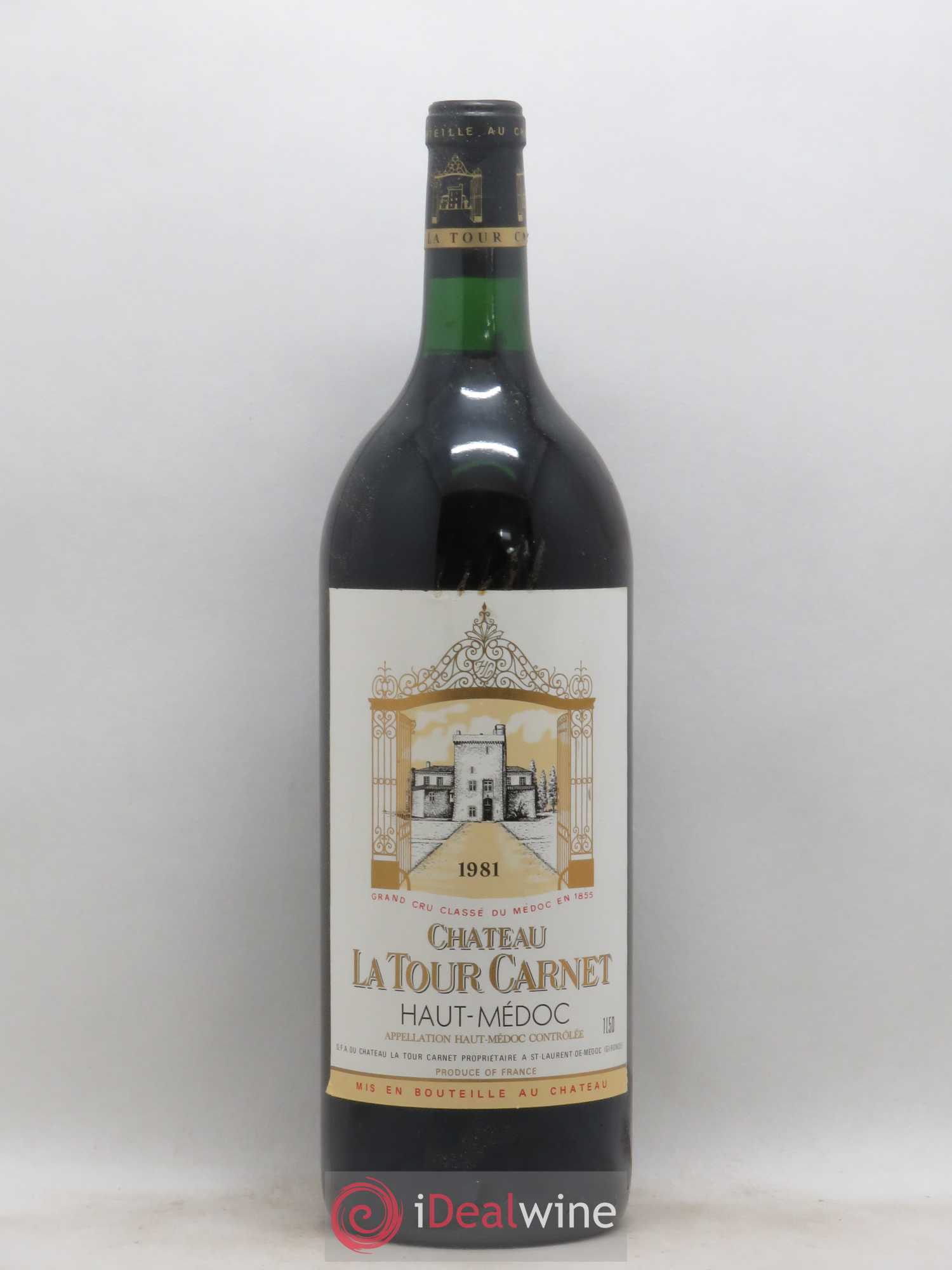 Château la Tour Carnet 4ème Grand Cru Classé 1991 - Lot de 1 magnum - 0