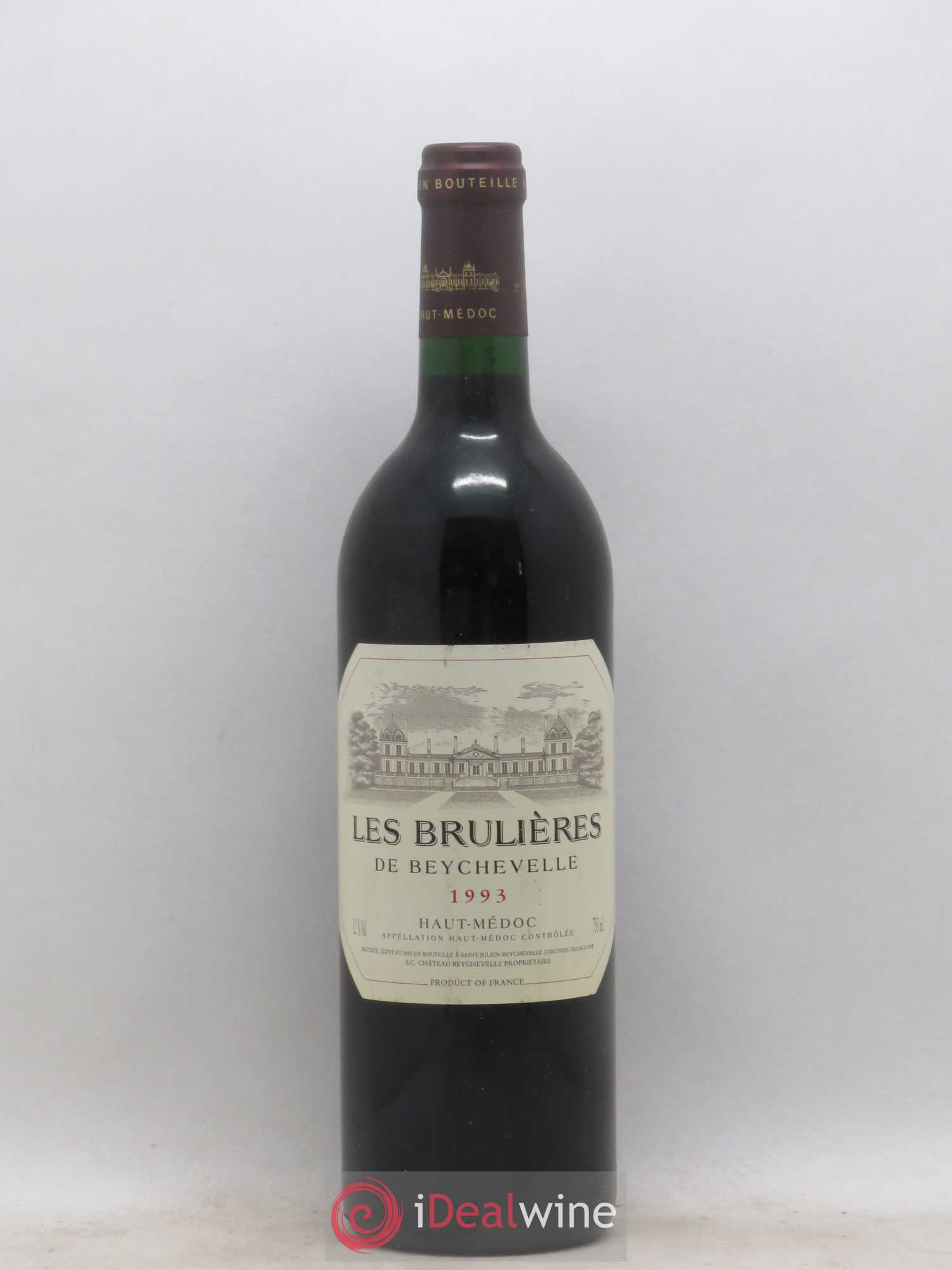 Haut Médoc Les Brulières de Beychevelle 1993 - Posten von 1 Flasche - 0