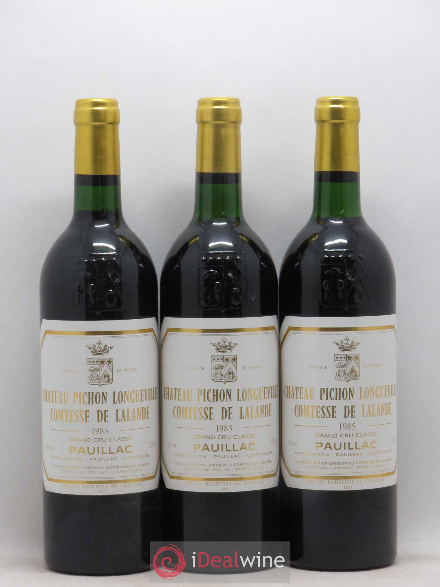 Château Pichon Longueville Comtesse de Lalande 2ème Grand Cru Classé 1985 - Lot de 6 bouteilles - 1