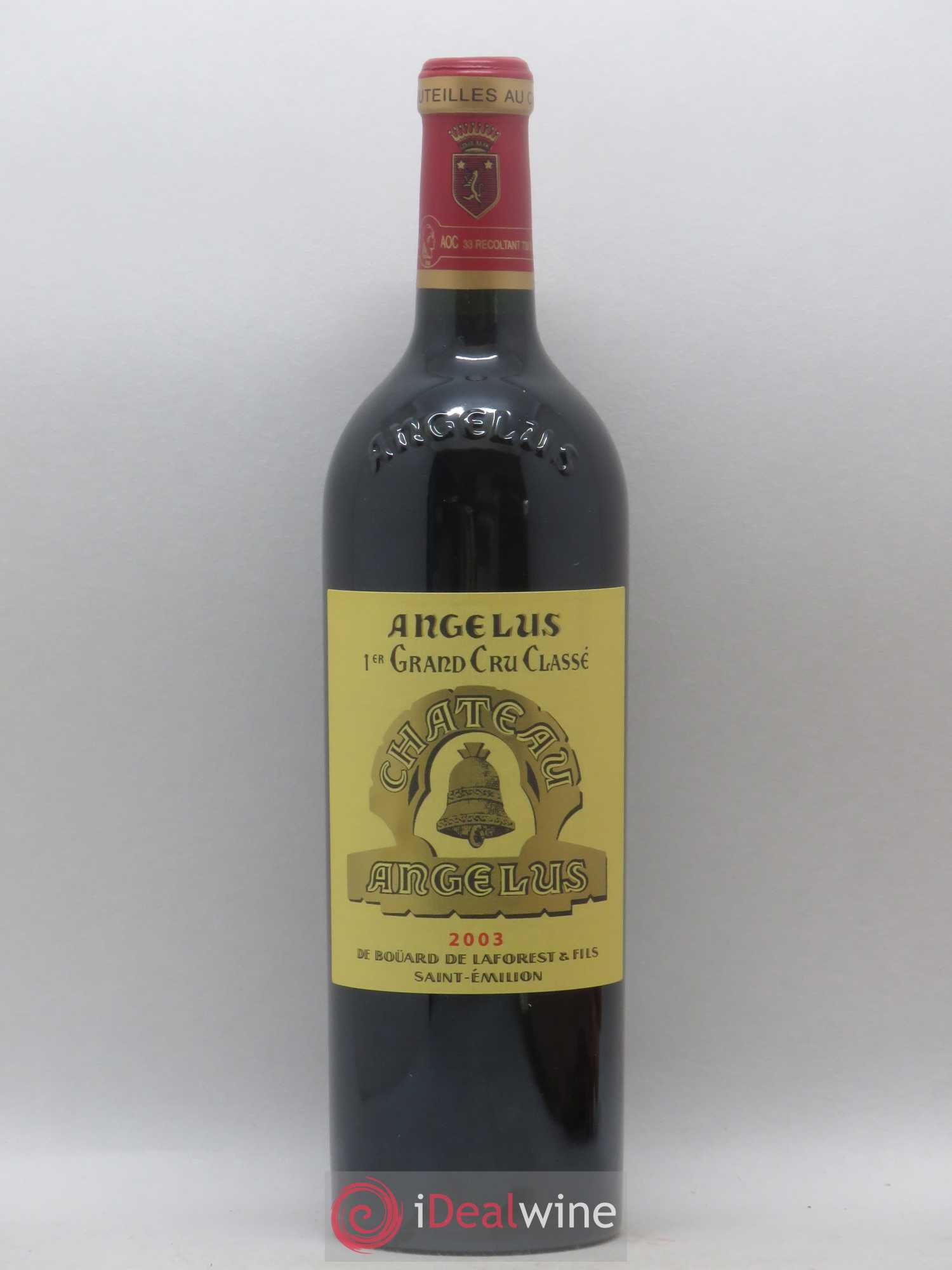 Château Angélus 1er Grand Cru Classé A 2003 - Lot de 1 bouteille - 0