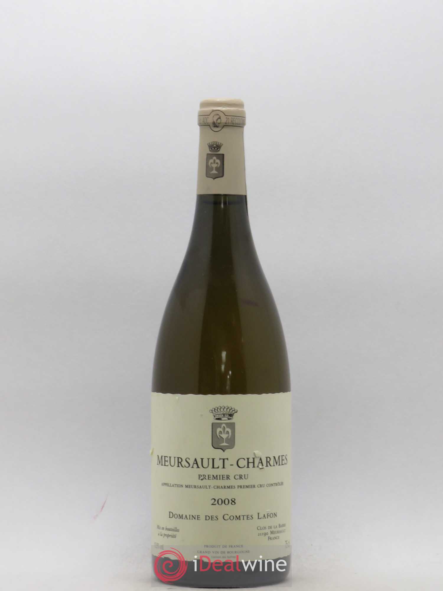 Meursault 1er Cru Charmes Comtes Lafon (Domaine des) 2008 - Lot de 1 bouteille - 0