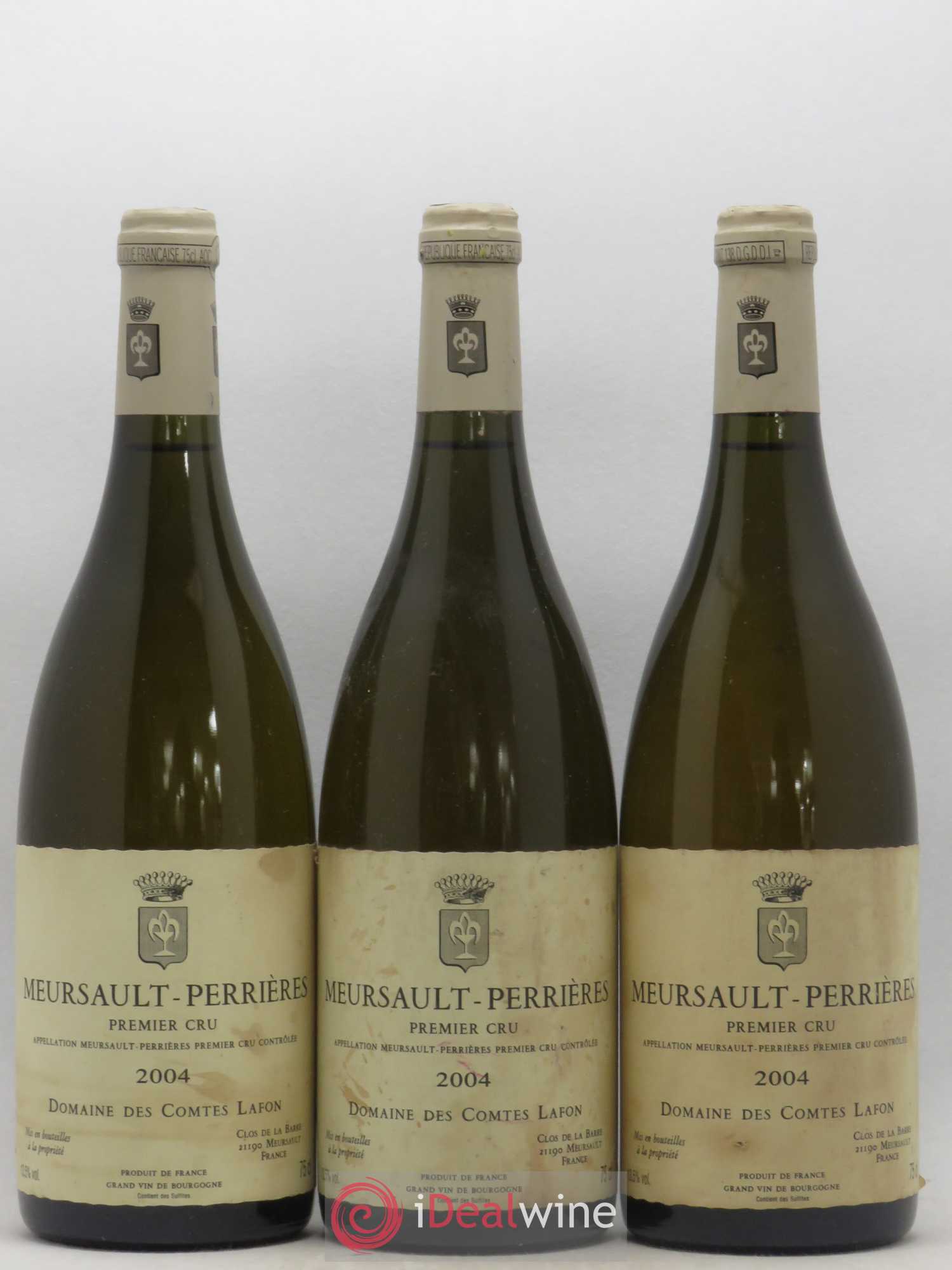 Meursault 1er Cru Perrières Comtes Lafon (Domaine des) 2004 - Lot de 3 bouteilles - 0