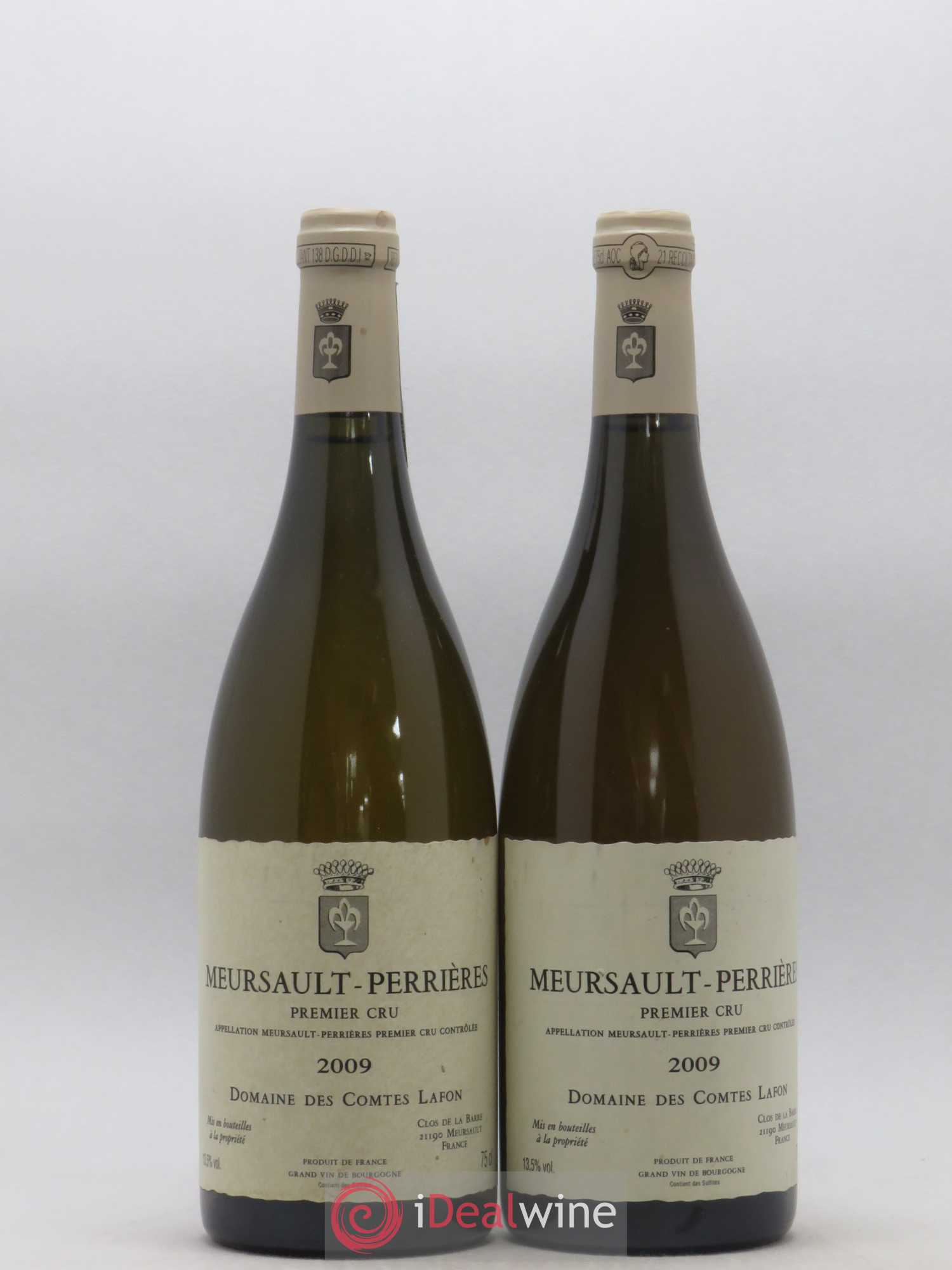 Meursault 1er Cru Perrières Comtes Lafon (Domaine des) 2009 - Posten von 2 Flaschen - 0