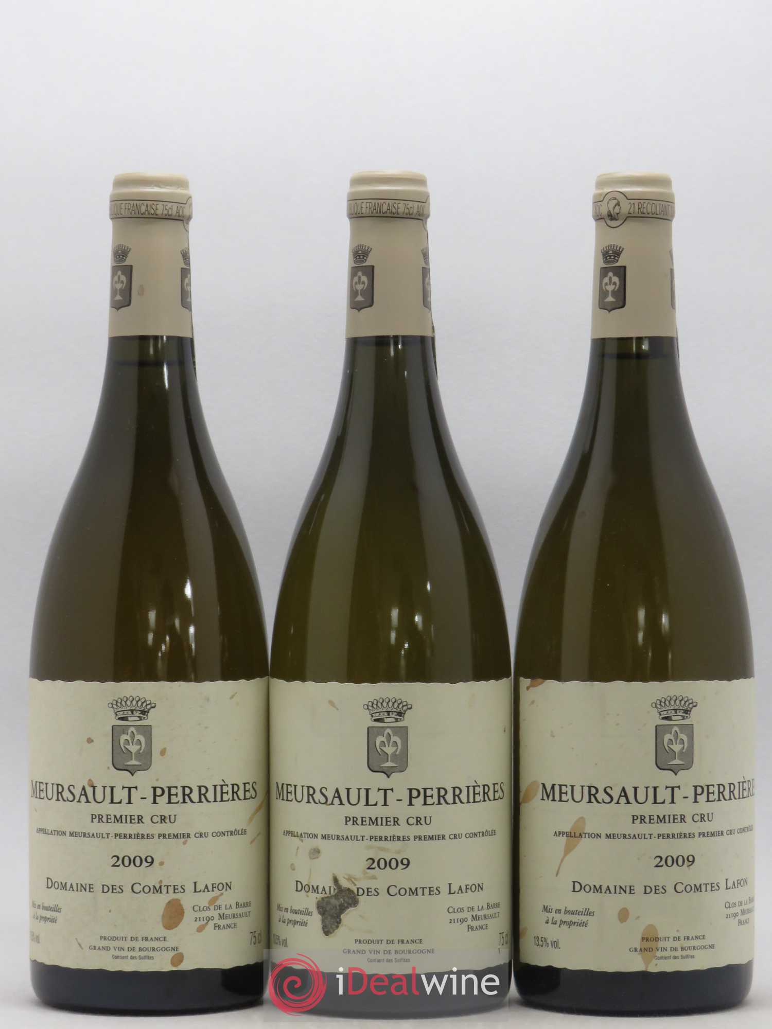 Meursault 1er Cru Perrières Comtes Lafon (Domaine des) 2009 - Lot de 3 bouteilles - 0