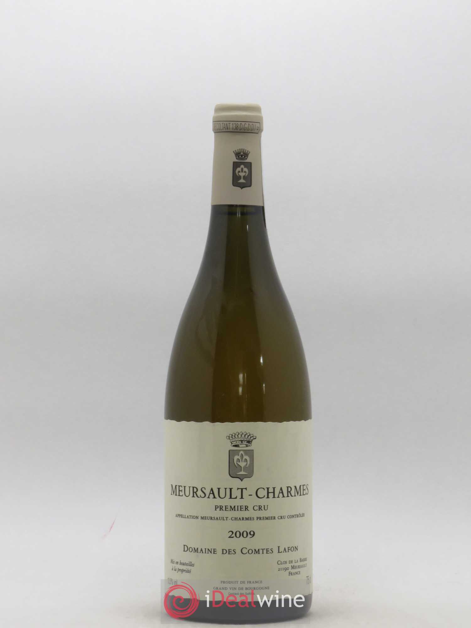 Meursault 1er Cru Charmes Comtes Lafon (Domaine des) 2009 - Lot de 1 bouteille - 0
