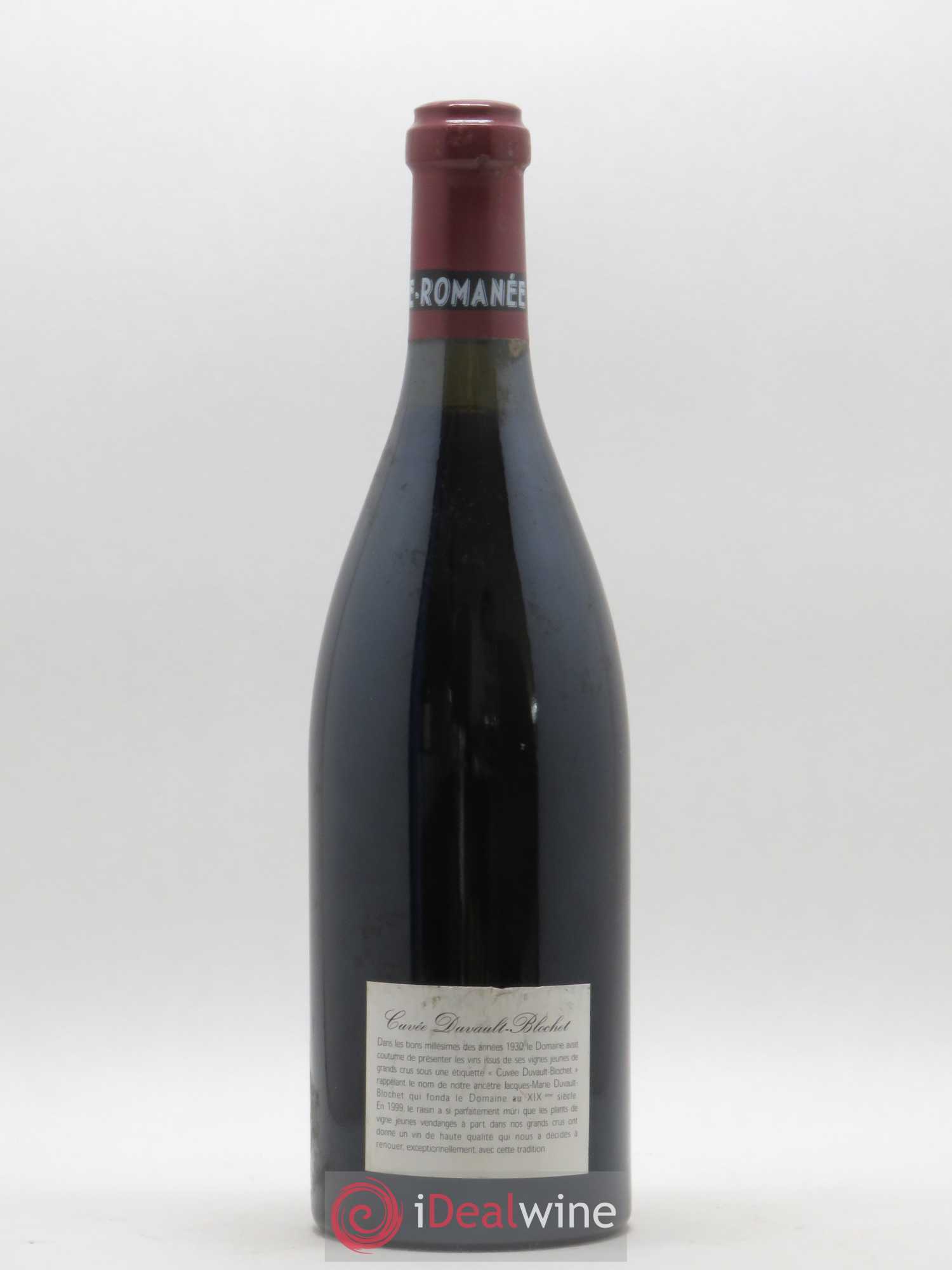 Vosne-Romanée 1er Cru Cuvée Duvault Blochet Domaine de la Romanée-Conti 1999 - Lot de 1 bouteille - 1