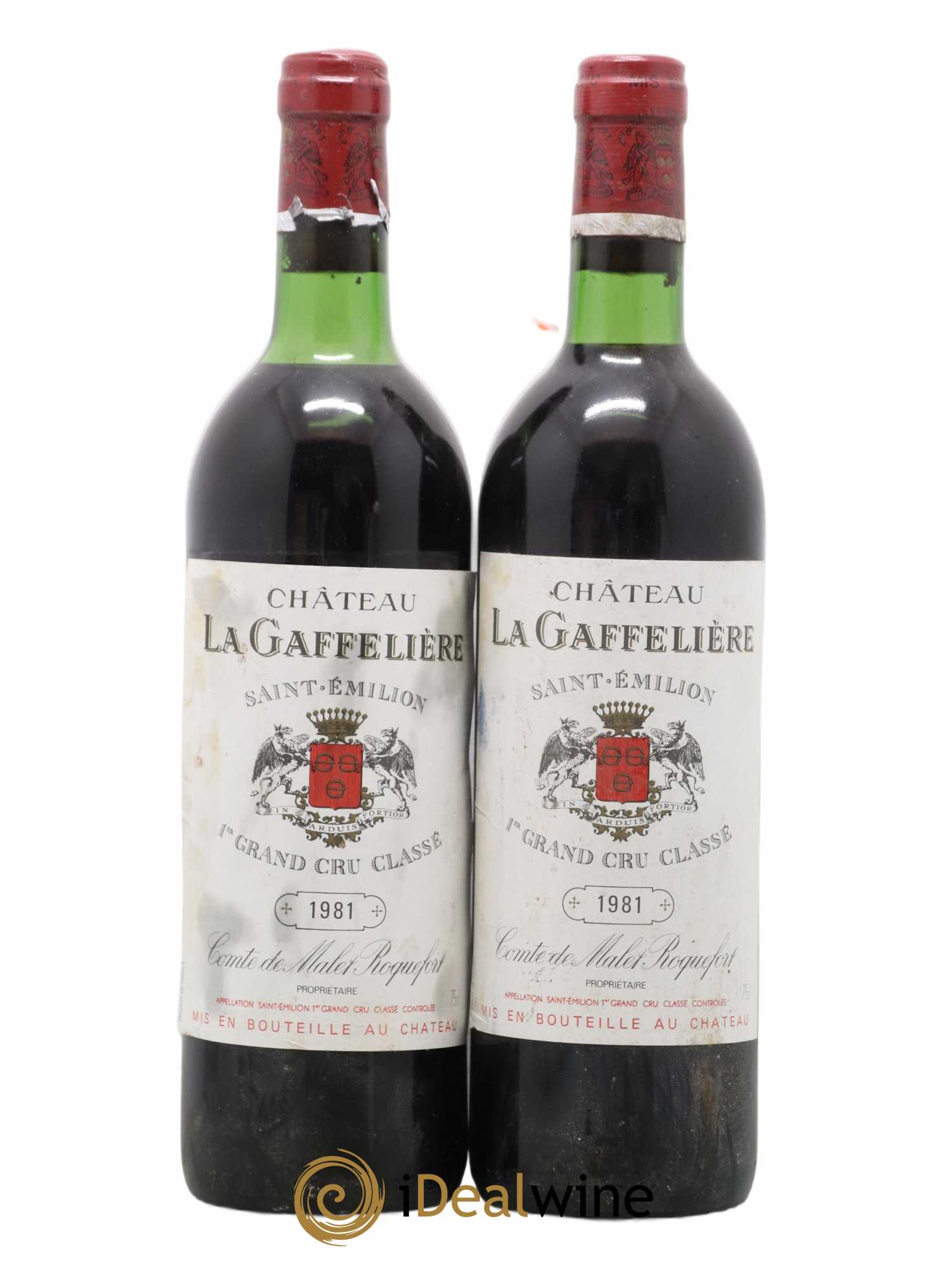 Château la Gaffelière 1er Grand Cru Classé B 1981 - Lot de 2 bouteilles - 0