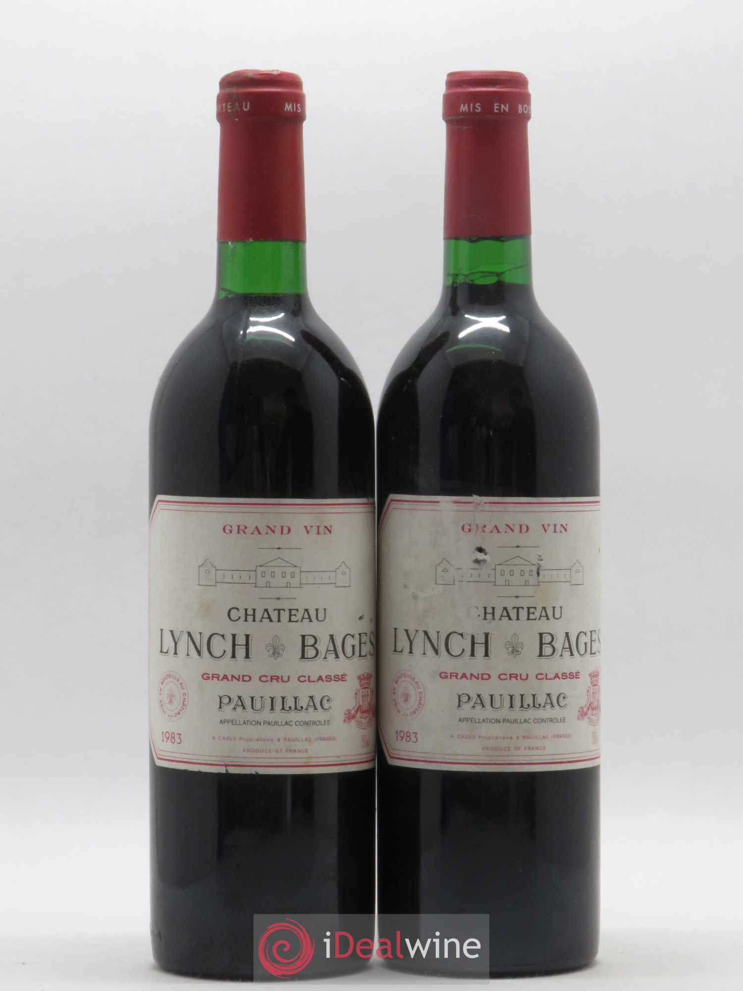 Château Lynch Bages 5ème Grand Cru Classé 1983 - Lot de 2 bouteilles - 0
