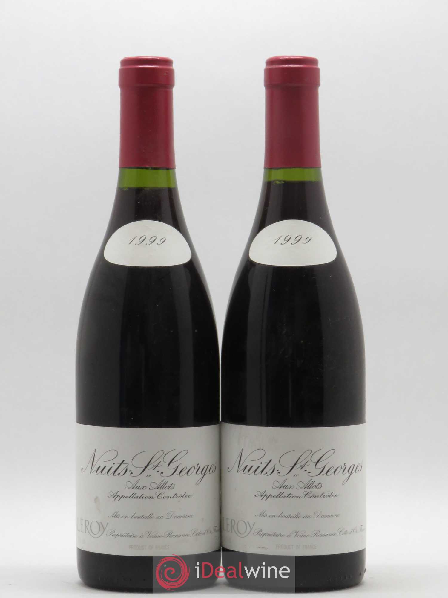 Nuits-Saint-Georges Aux Allots Leroy (Domaine) 1999 - Lot de 2 bouteilles - 0