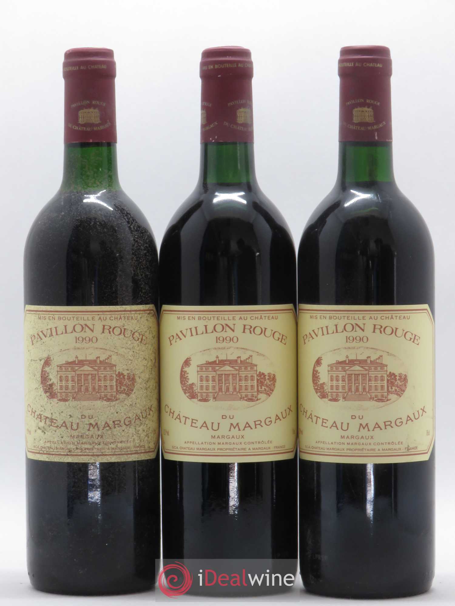 Pavillon Rouge du Château Margaux Second Vin 1990 - Lot de 12 bouteilles - 1