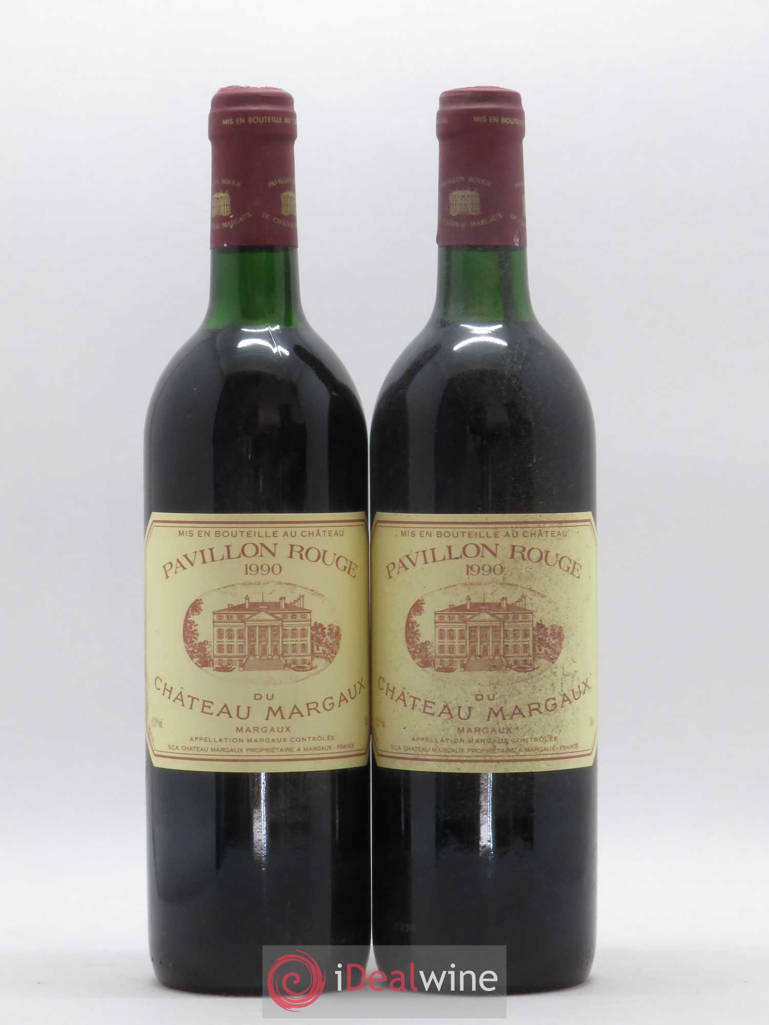 Pavillon Rouge du Château Margaux Second Vin 1990 - Lot de 2 bouteilles - 0