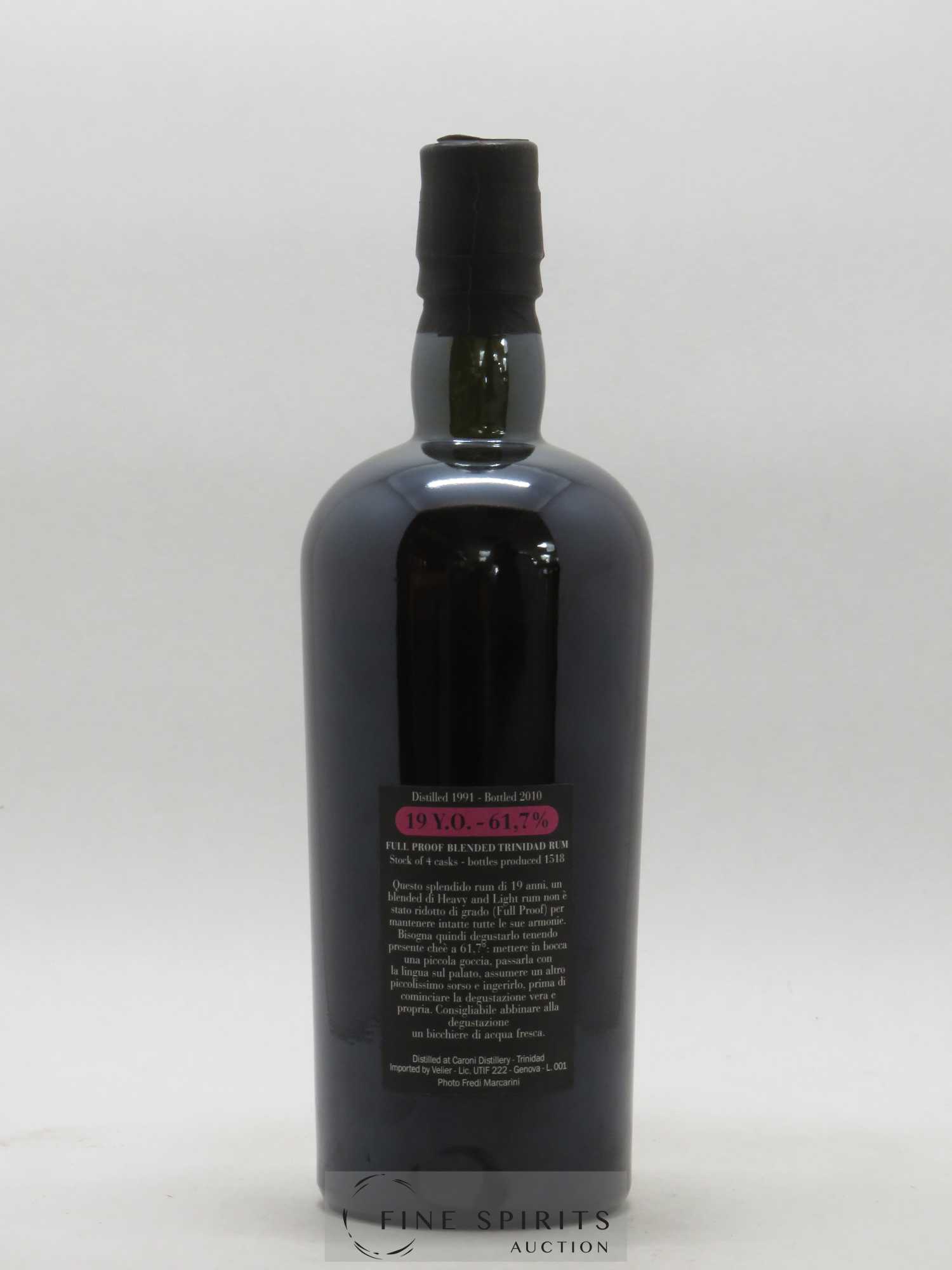 Caroni 19 years 1991 Velier Full Proof 1518 bottles - bottled 2010 - Lot of 1 bottle - 1