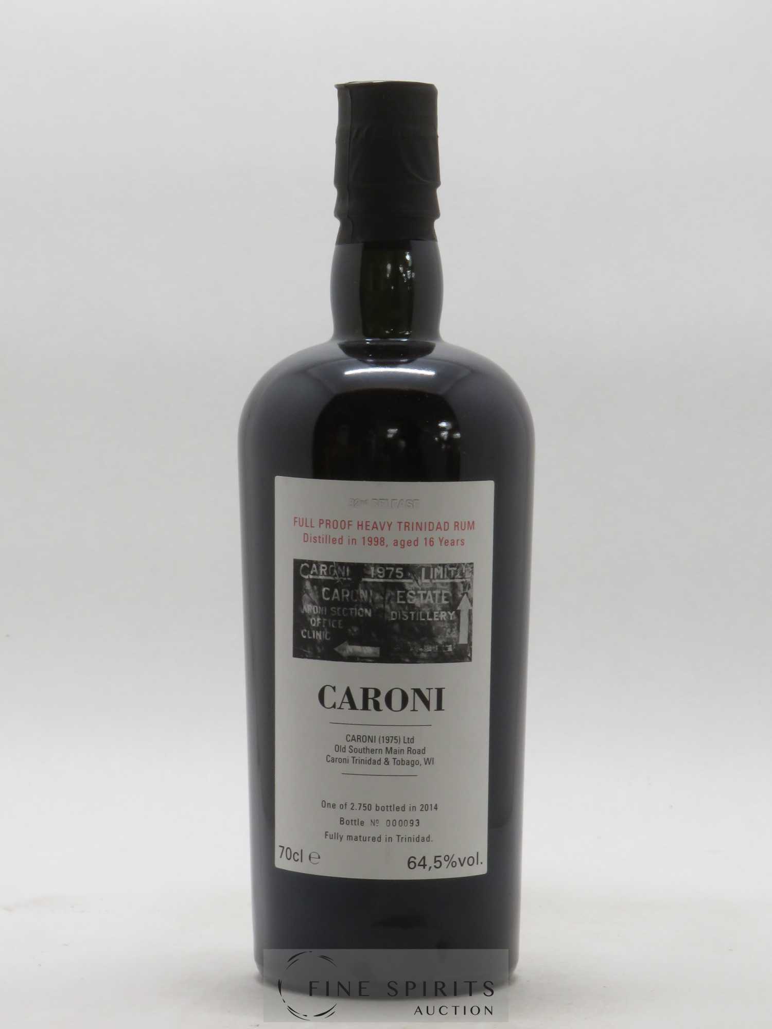 Caroni 16 years 1998 Velier Full Proof 32nd Release - One of 2750 - bottled 2014 - Lot de 1 bouteille - 1