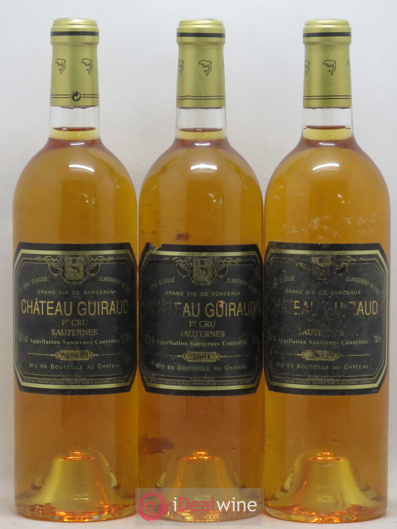Château Guiraud 1er Grand Cru Classé 2001 - Lotto di 6 bottiglie - 1