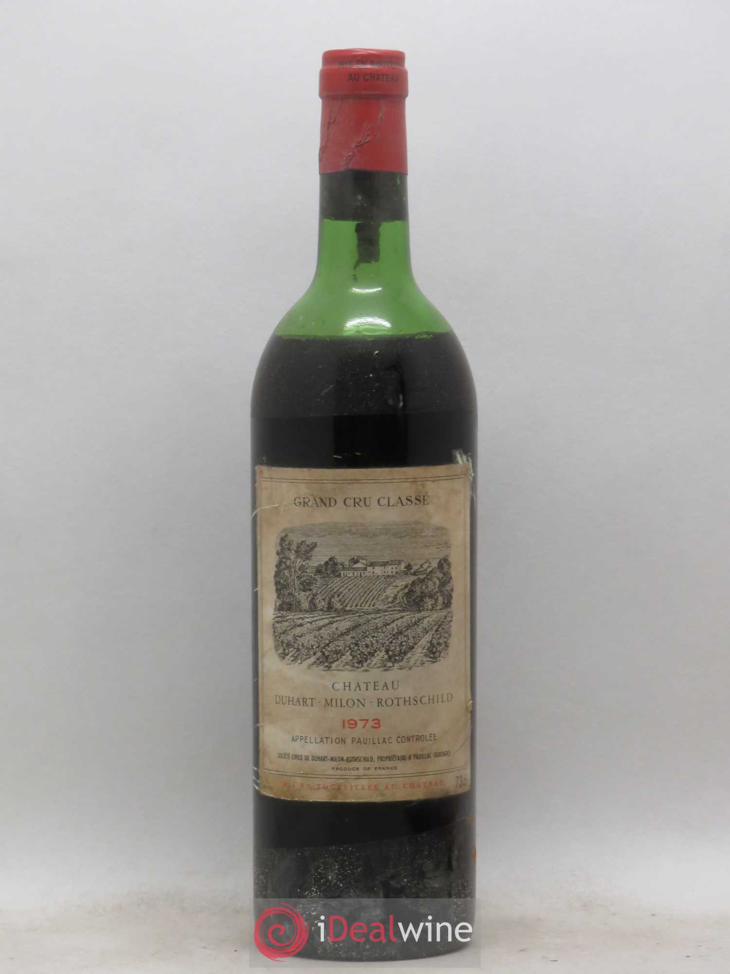 Château Duhart-Milon 4ème Grand Cru Classé 1973 - Lot de 1 bouteille - 0