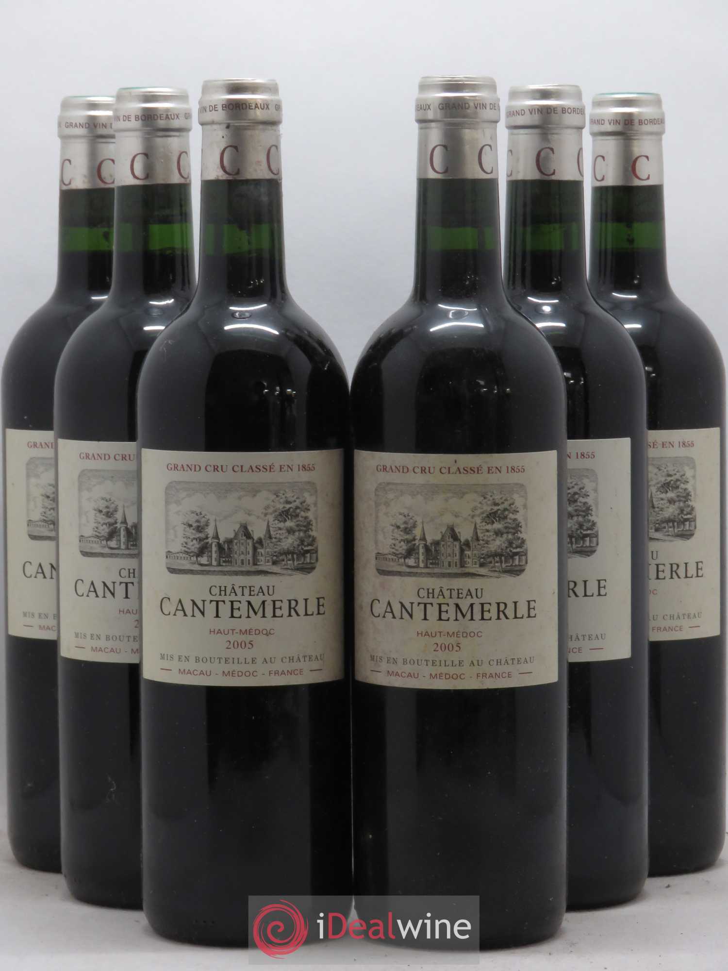 Château Cantemerle 5ème Grand Cru Classé 2005 - Lot de 6 bouteilles - 0