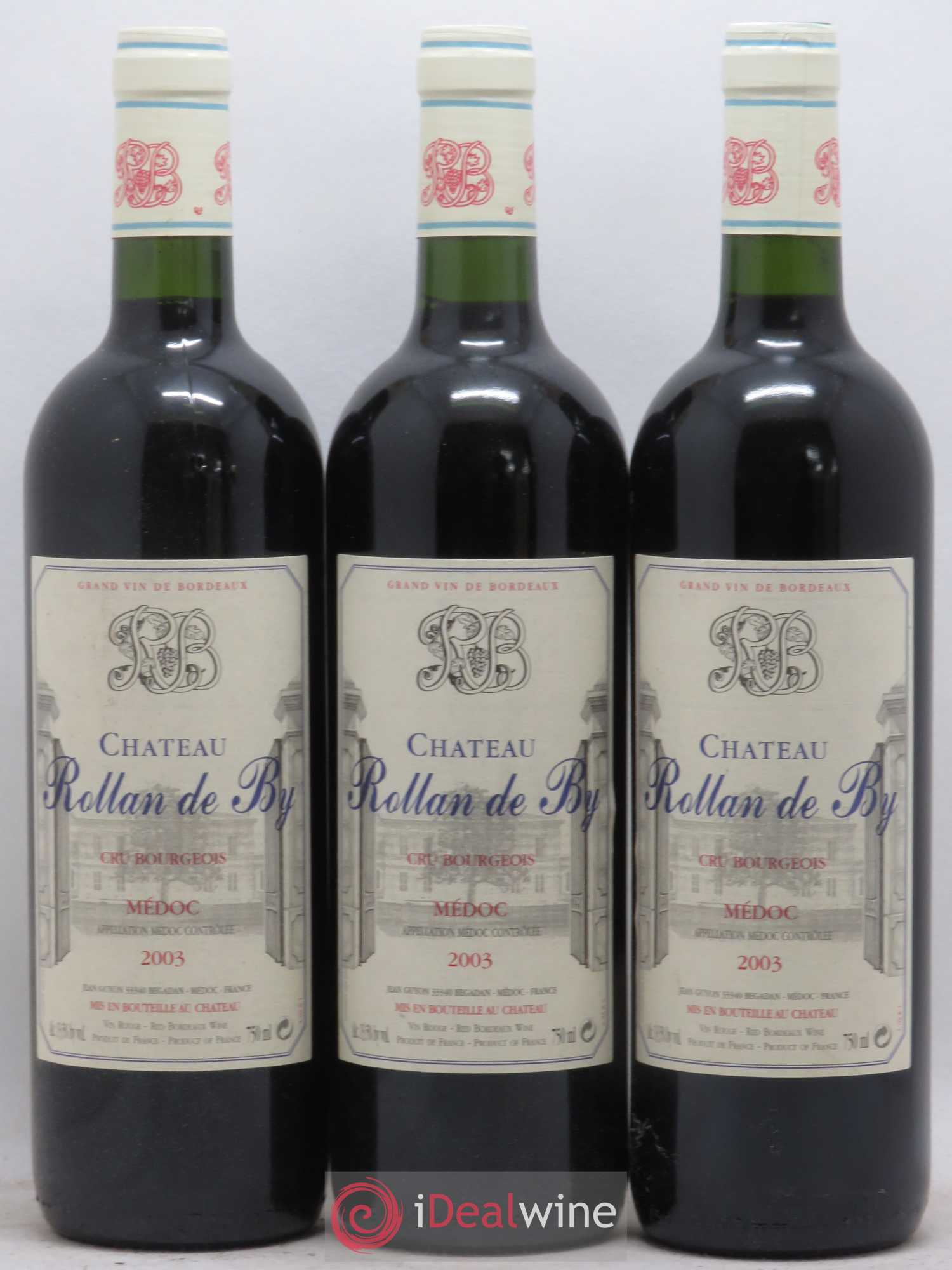 Château Rollan de By Cru Bourgeois 2003 - Lot de 6 bouteilles - 1