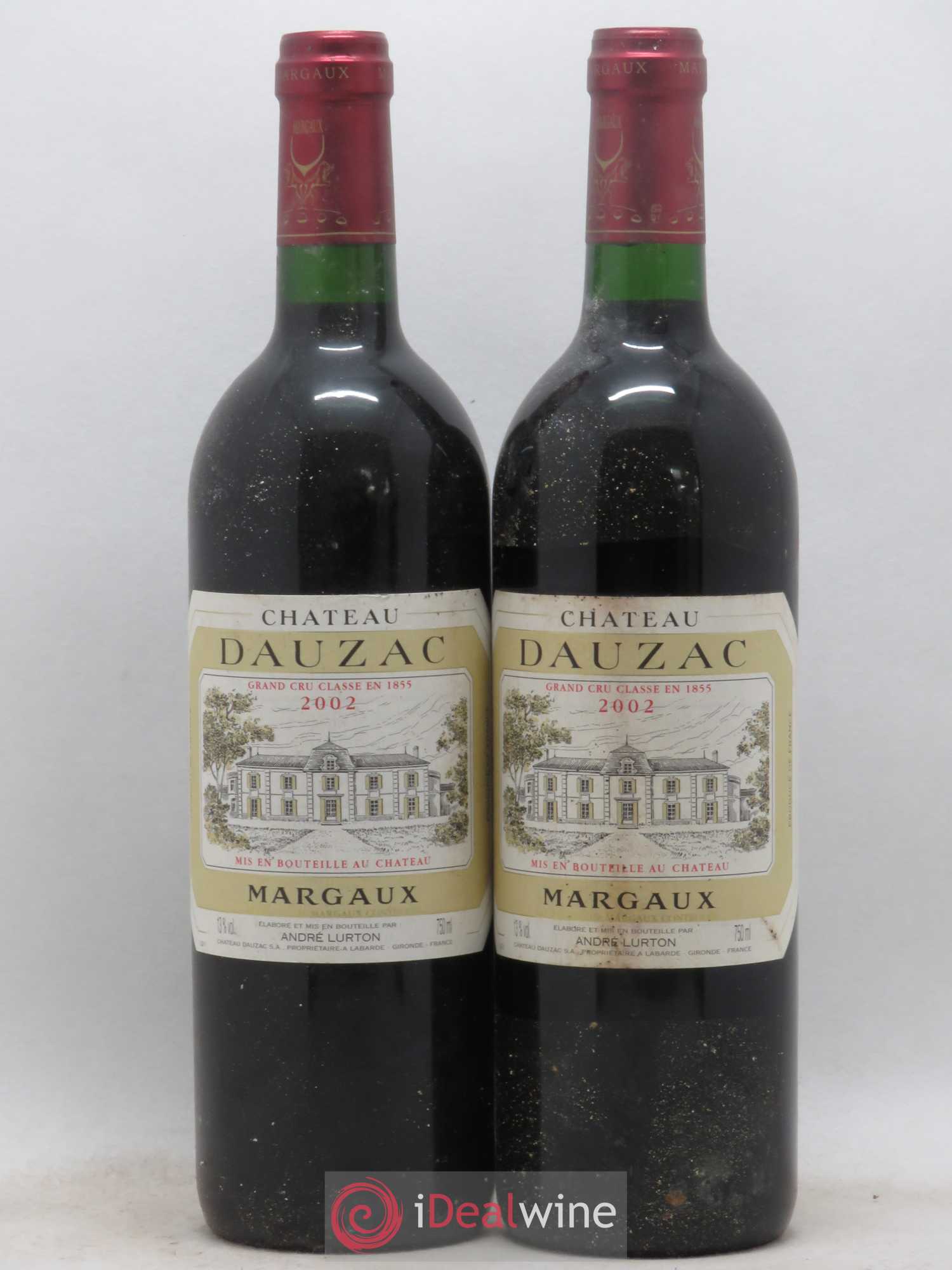 Château Dauzac 5ème Grand Cru Classé 2002 - Lot de 2 bouteilles - 0