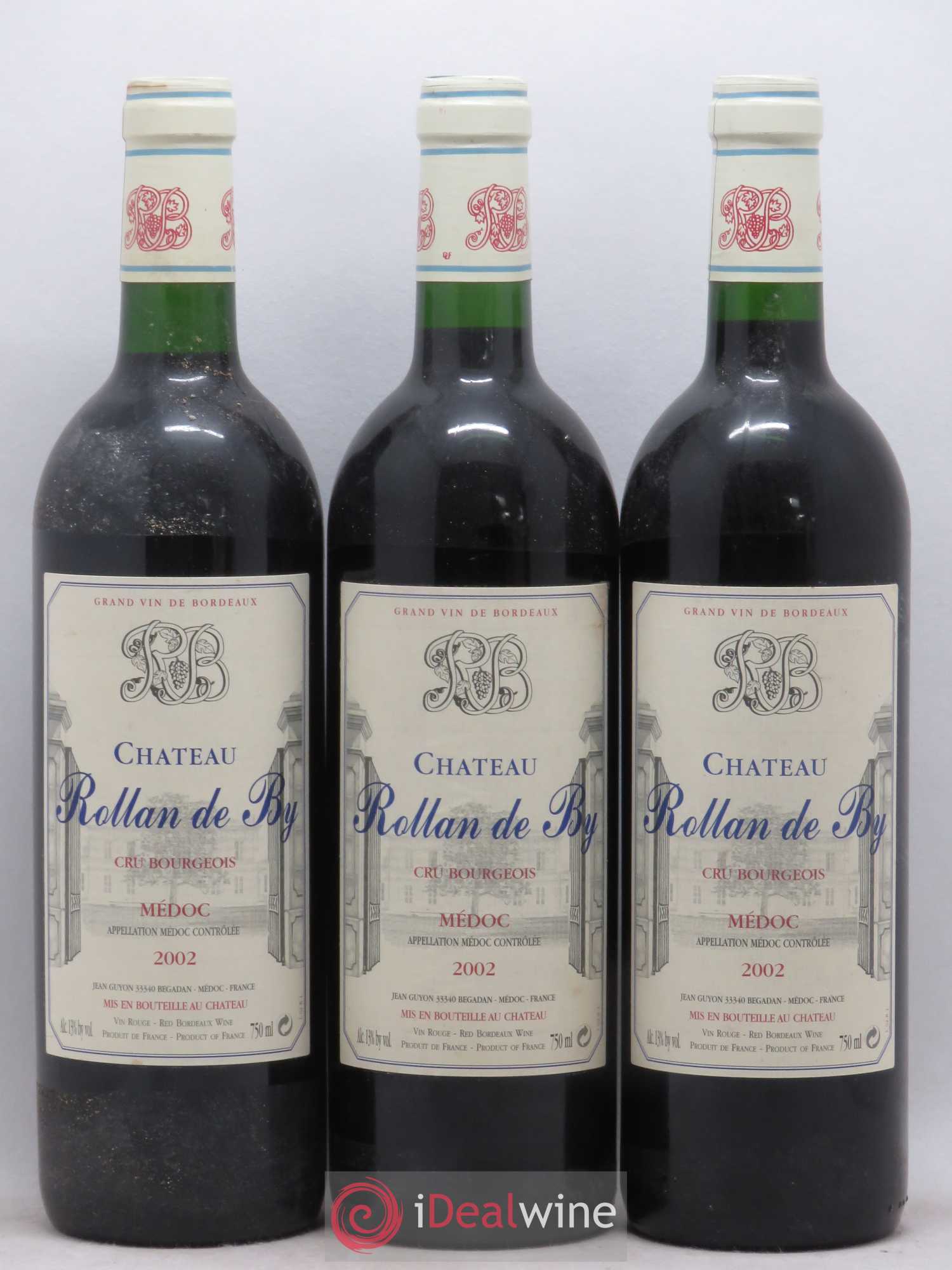 Château Rollan de By Cru Bourgeois 2002 - Lot de 6 bouteilles - 1