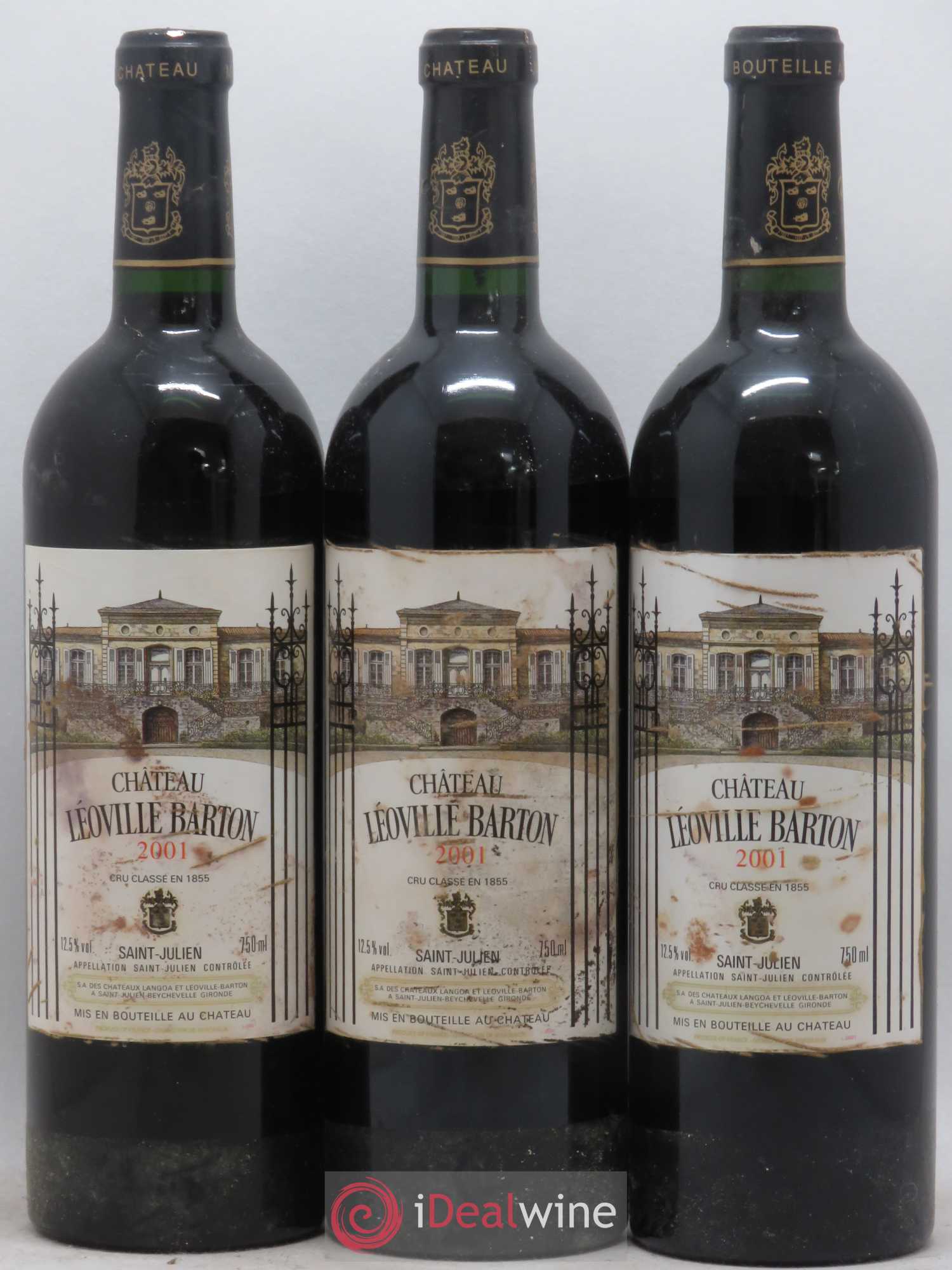 Château Léoville Barton 2ème Grand Cru Classé 2001 - Lot de 6 bouteilles - 1